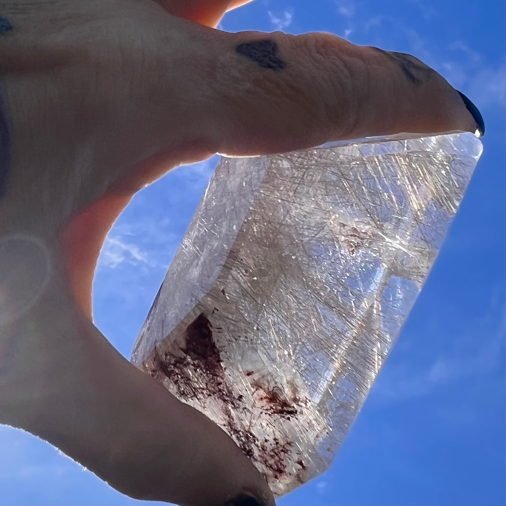 Rare Silver Rutile Quartz  Freeform