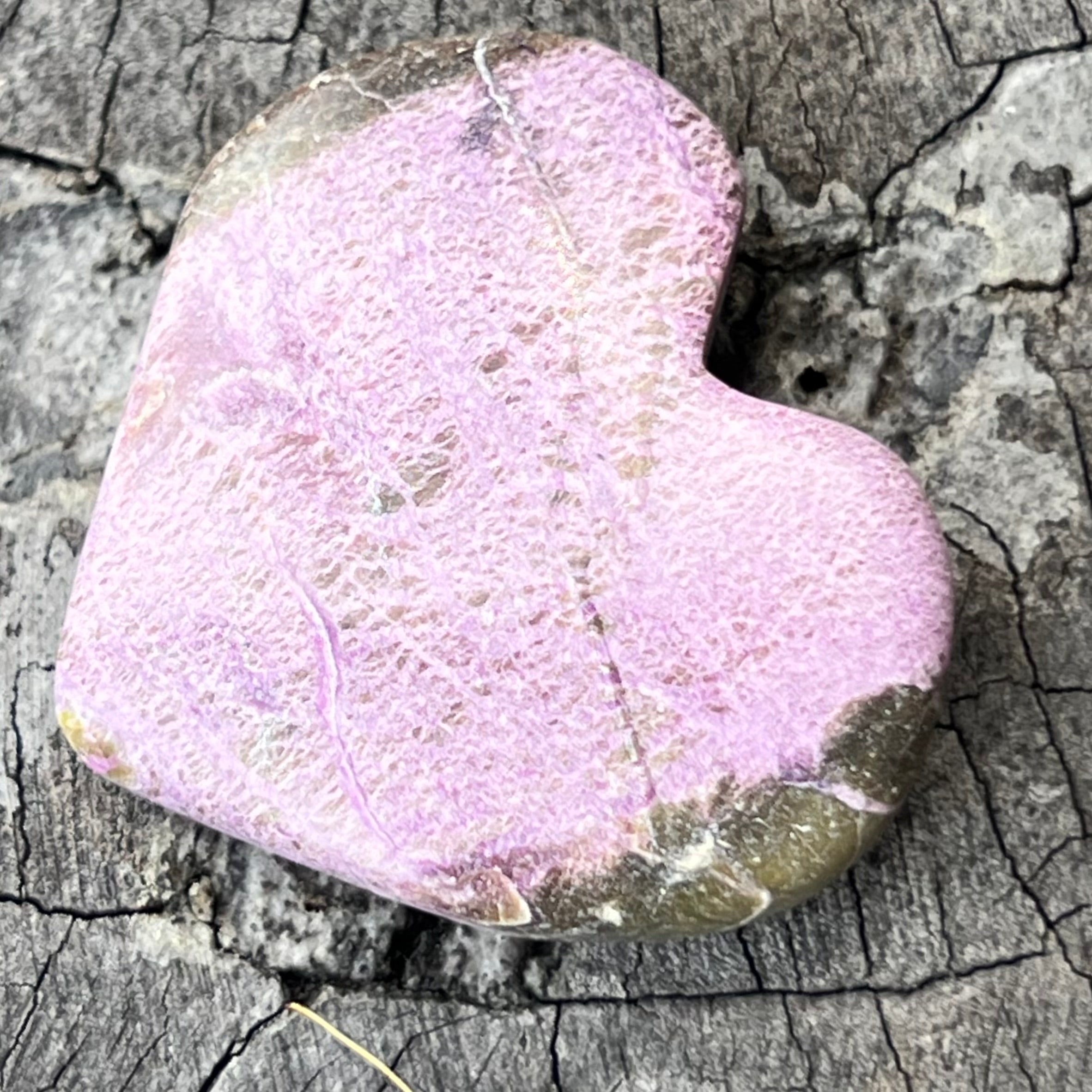 Purpurite Heart Carving