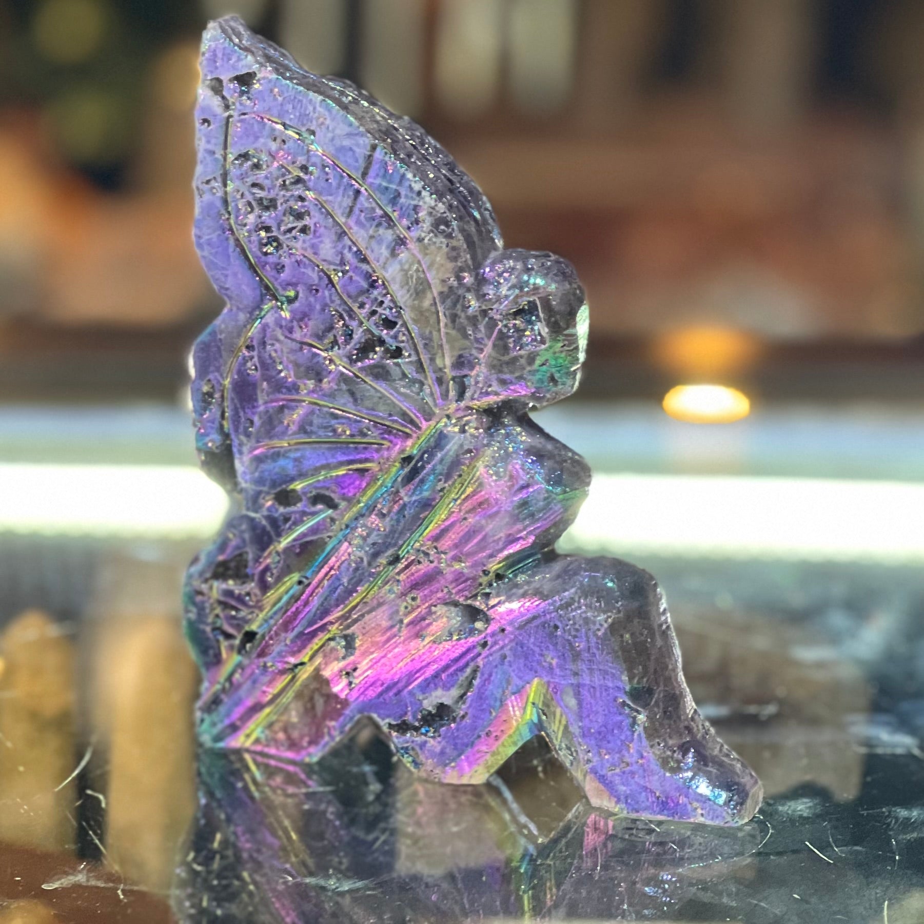 Lady Butterfly Electroplated Sphalarite