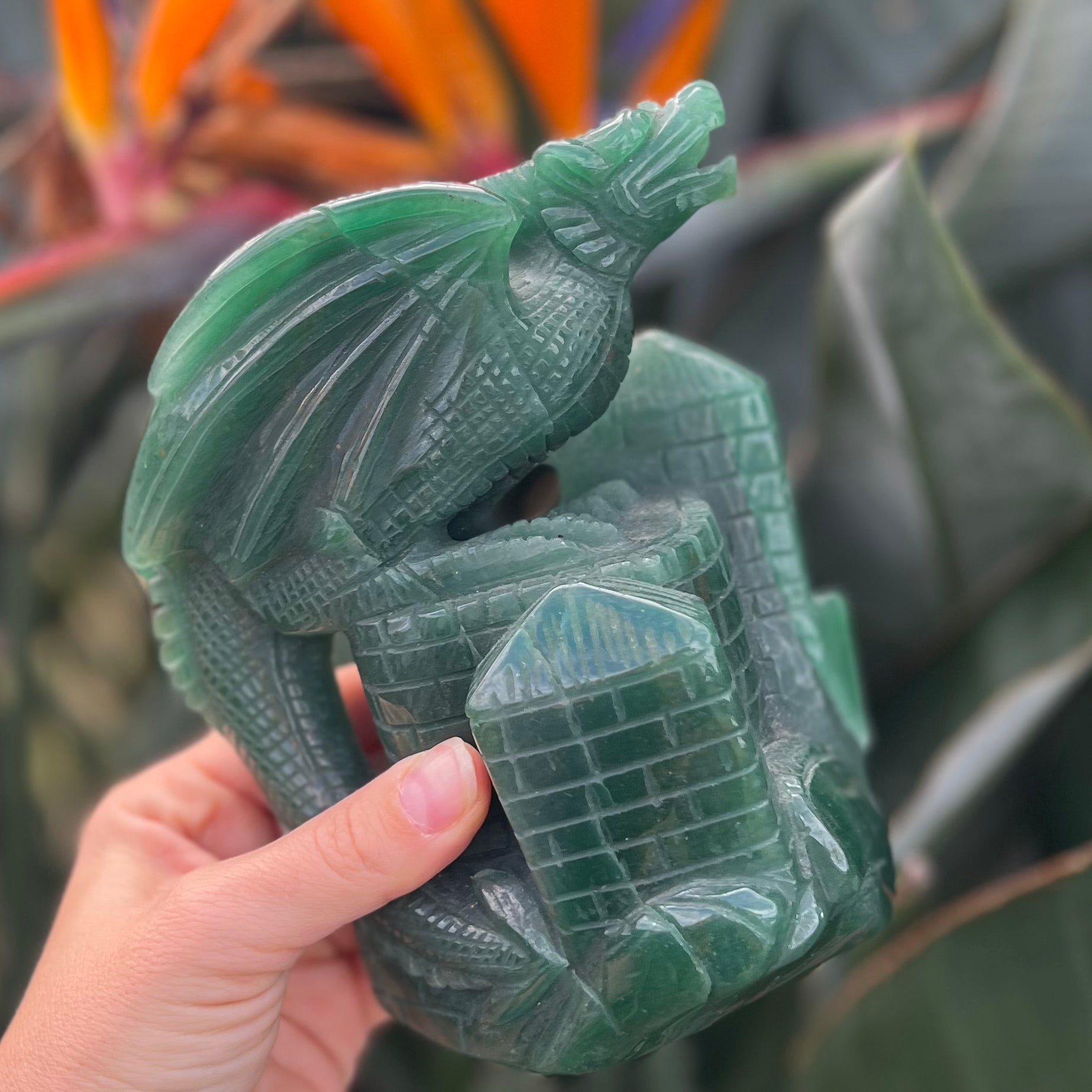 Dragon Carving ~ Green Fluorite