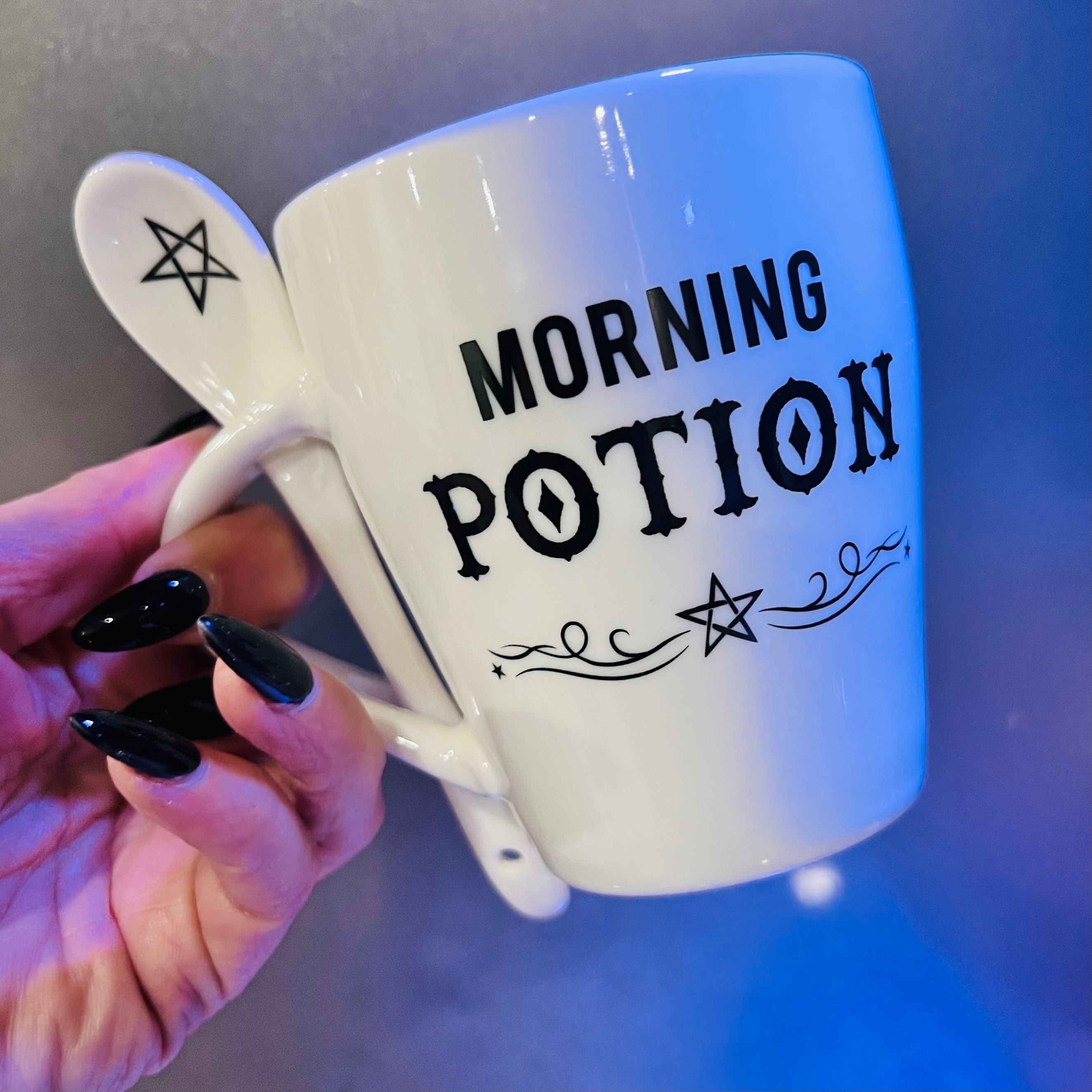 White Witch ~ Morning Potion Mug & Spoon