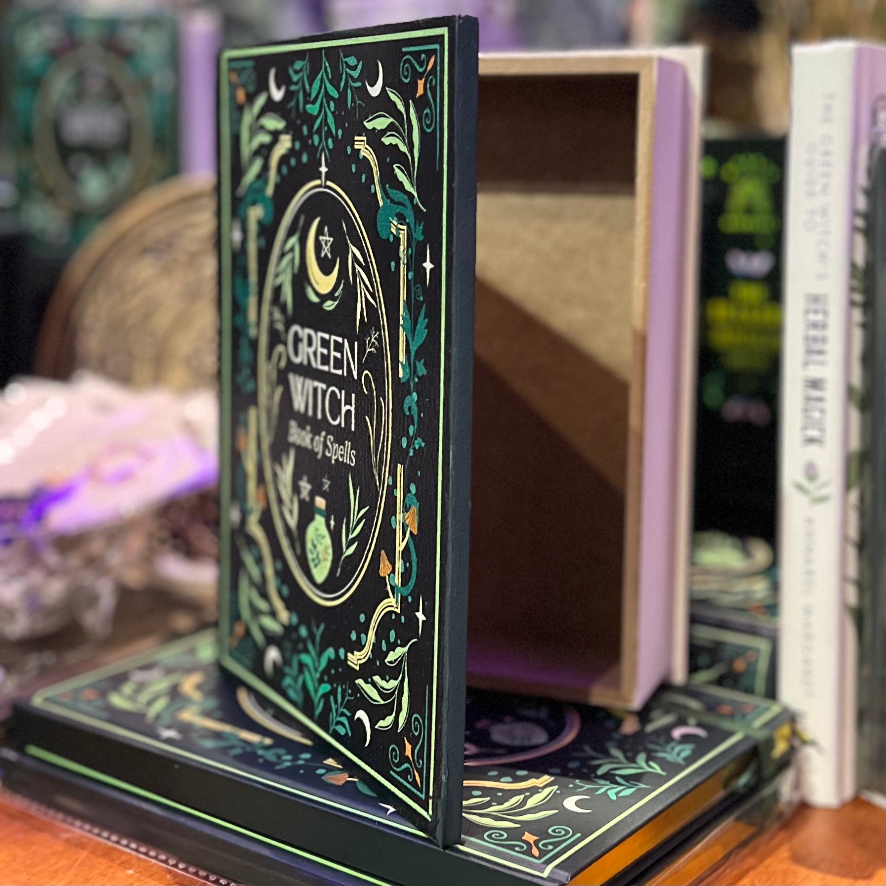Green Witch ~ Book of Spells ~ Secret Storage Box