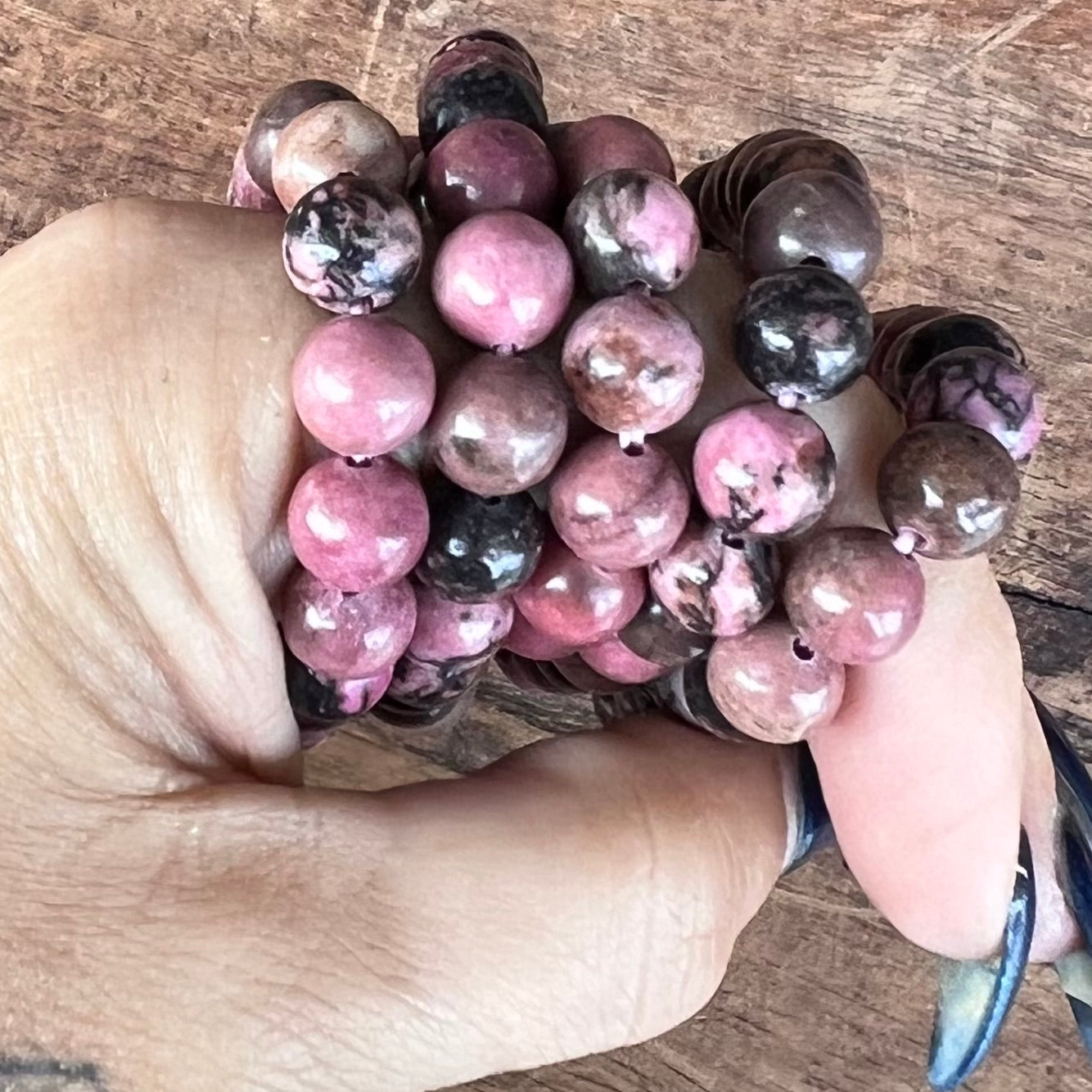 Rhodonite Beaded Bracelet