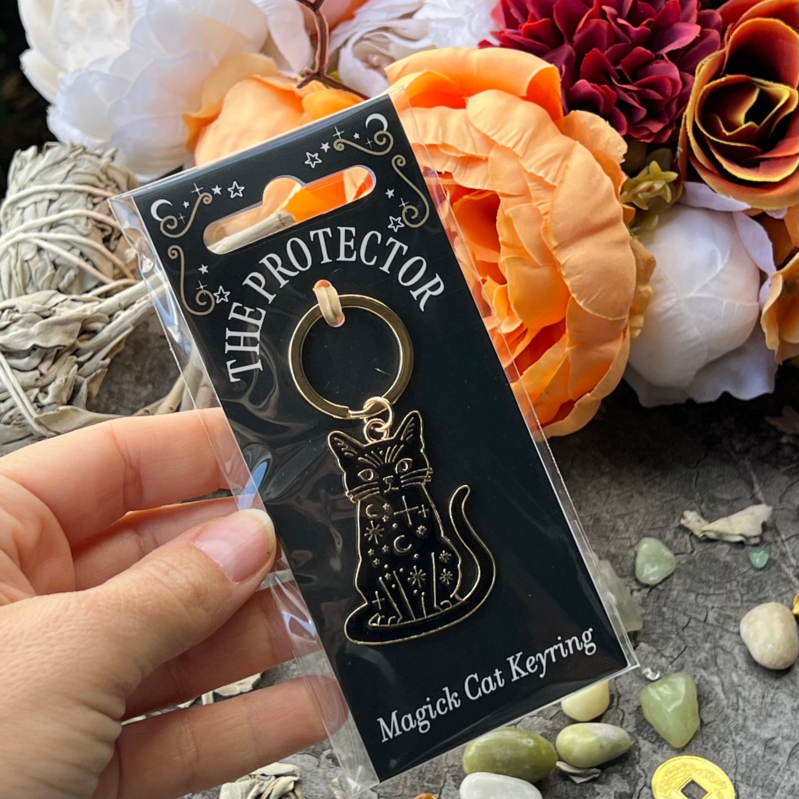 Magick Cat Keyring ~ The Protector