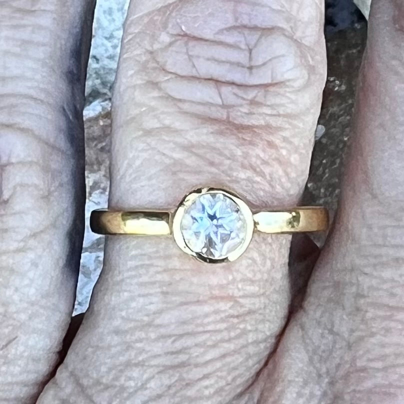 Topaz ~ Gold Plated Ring