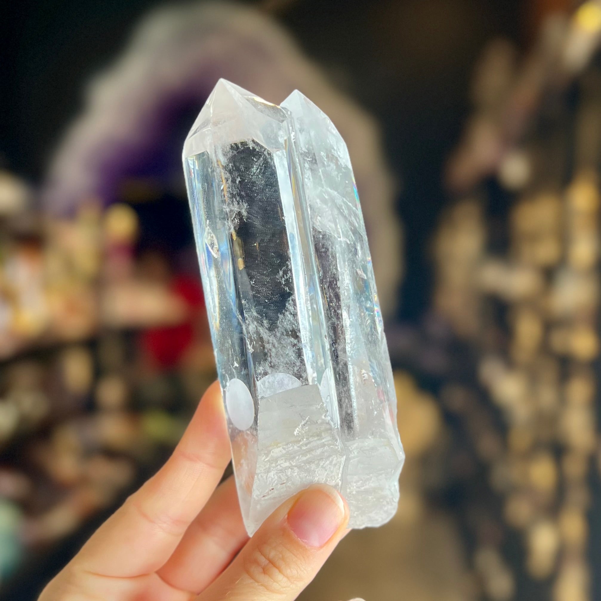Clear Quartz Twin Flame Point