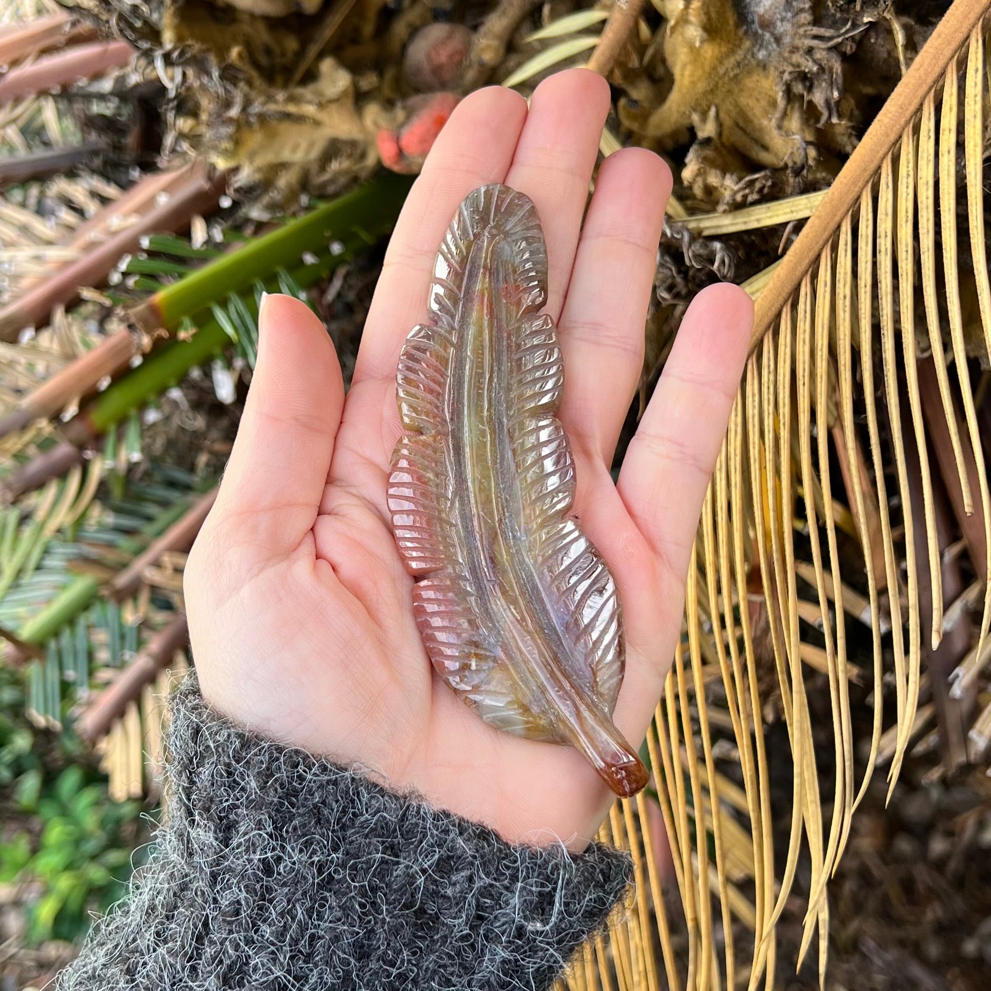 Feather of Emotional Renewal ~ Ocean Jasper