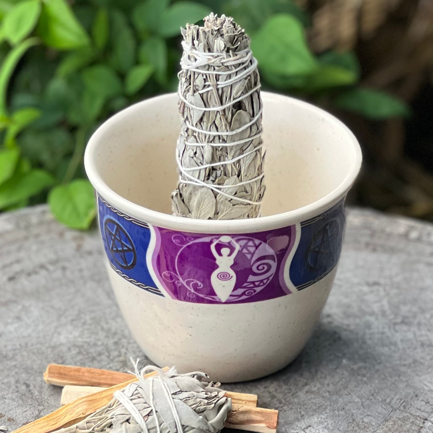 Sage Smudge Stick Holder - Purple Goddess