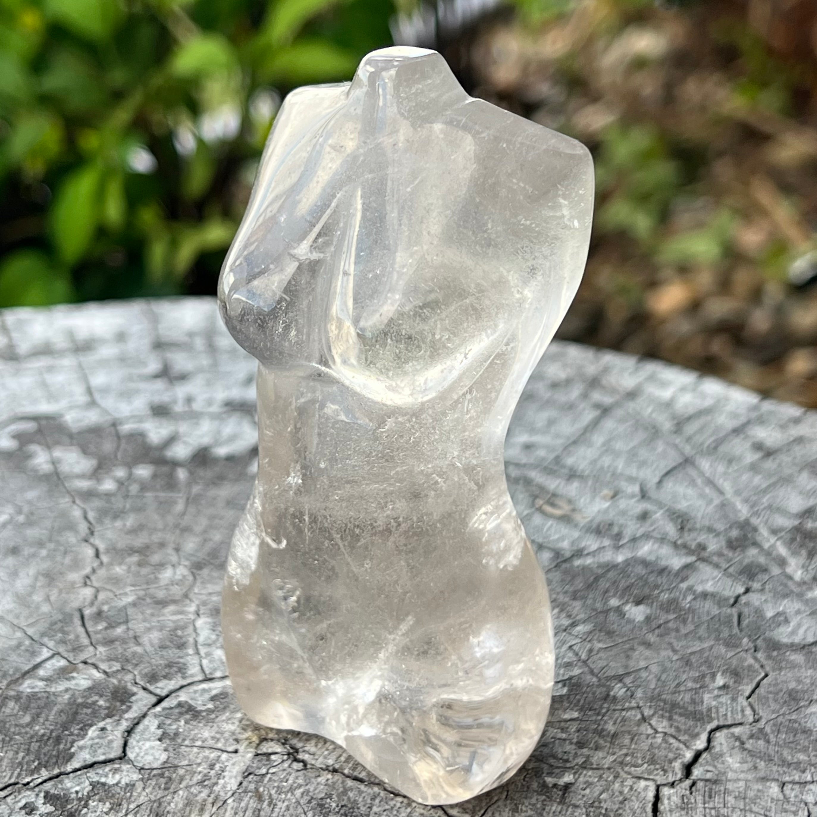 Clear Quartz ~ Lady Body Carving
