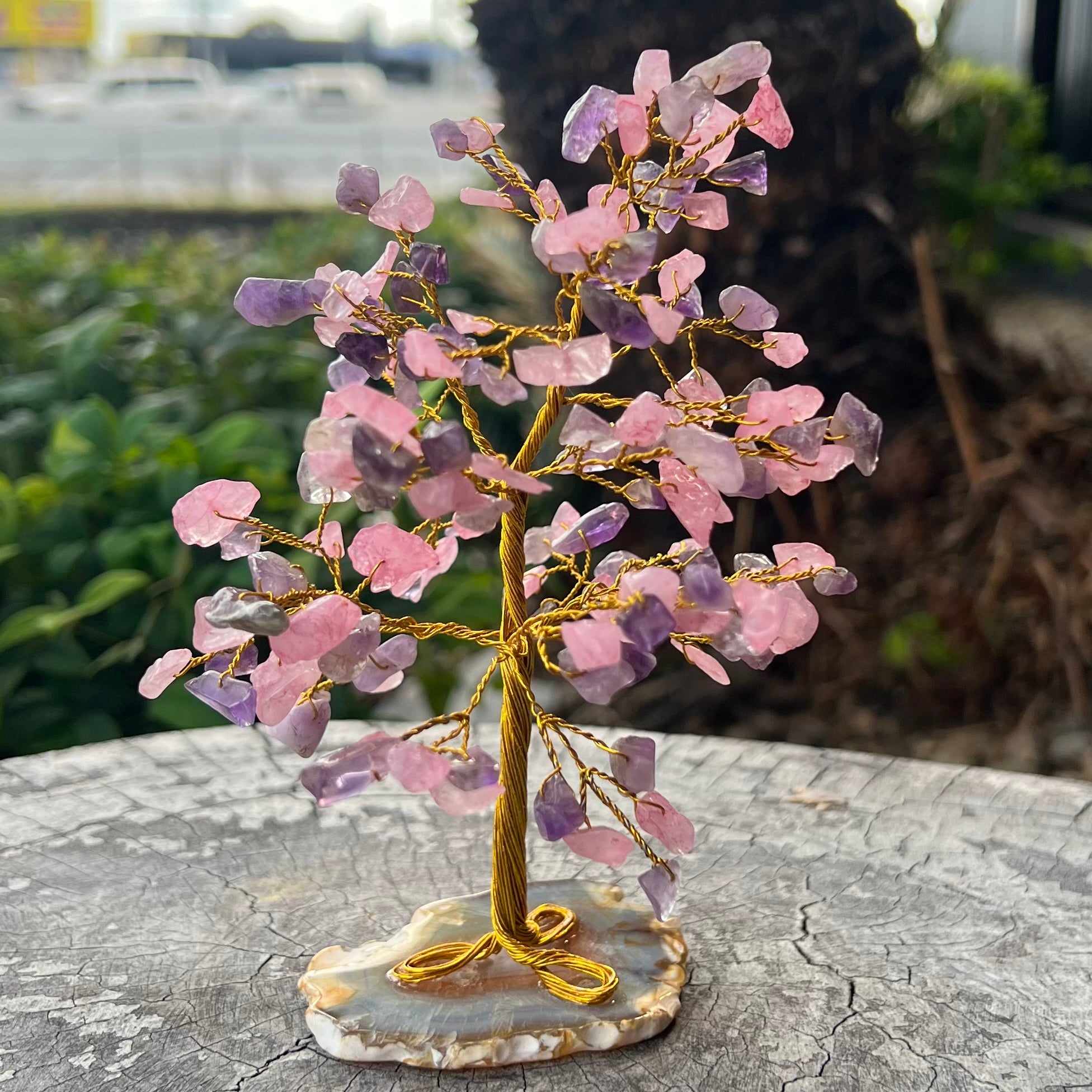 Rose Quartz and Amethyst ~ Harmony Blessing Tree