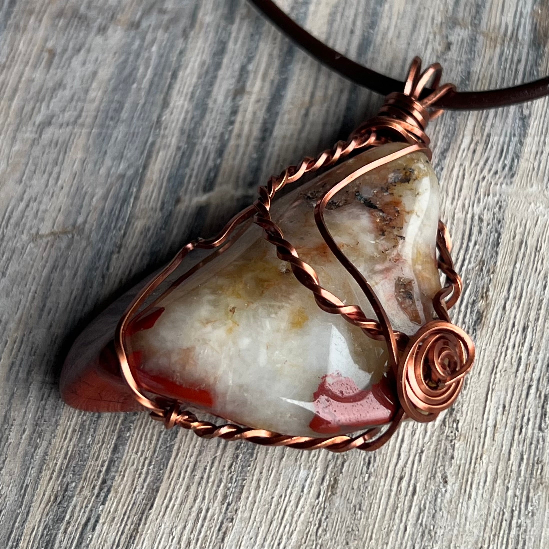 Muse Forged ~ Artesian Red Jasper Necklace