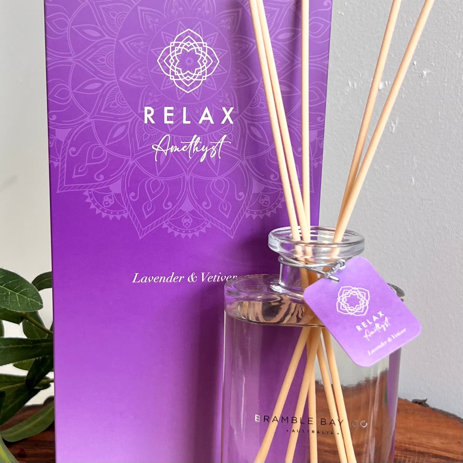 Boho Crystal Relax Reed Diffuser ~
Amethyst ~ Lavender & Vetiver