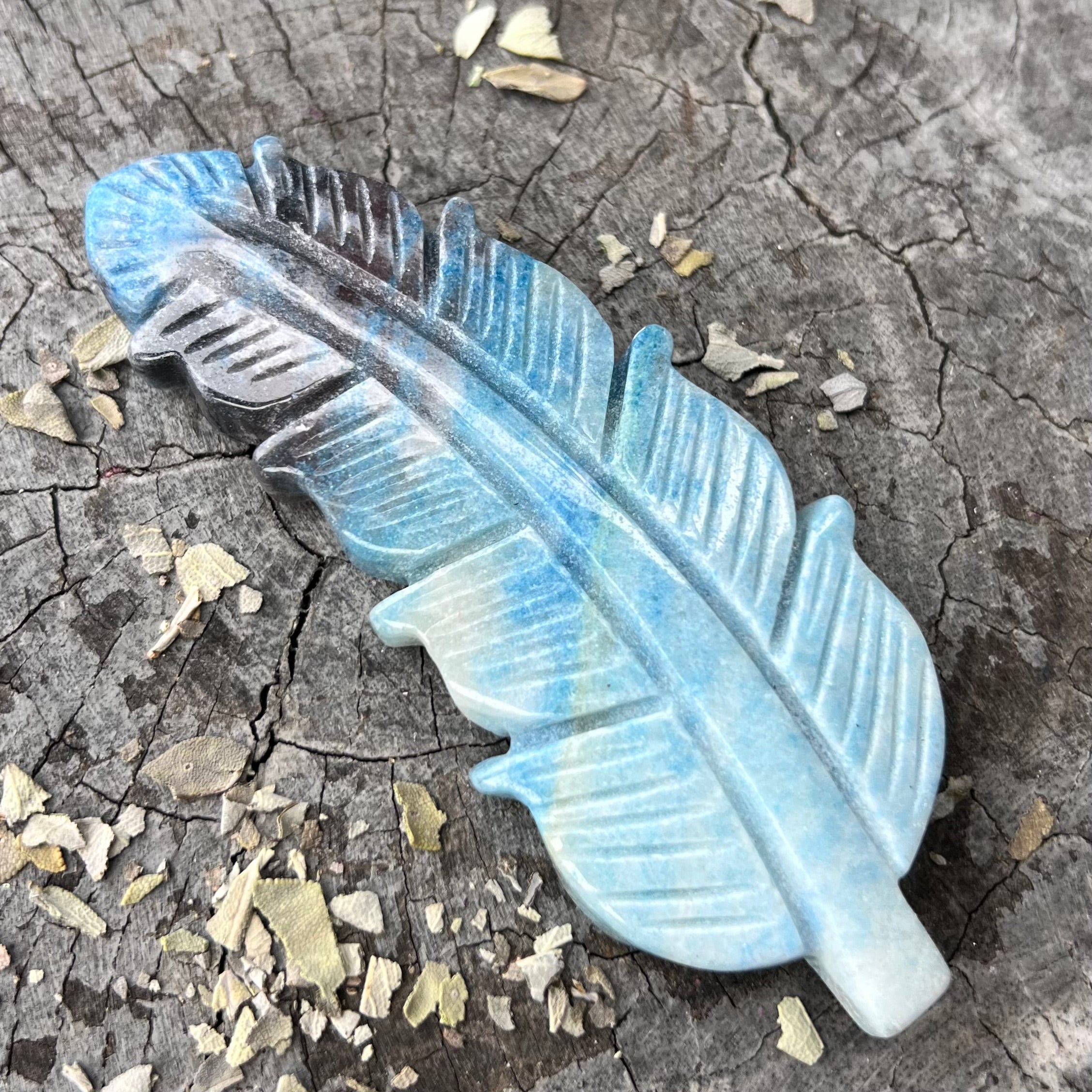 Trollite Feather Carving