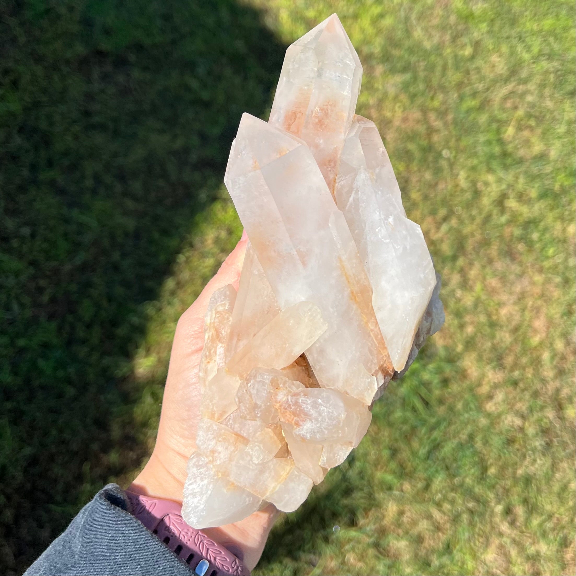 Clear Quartz Natural Raw Cluster