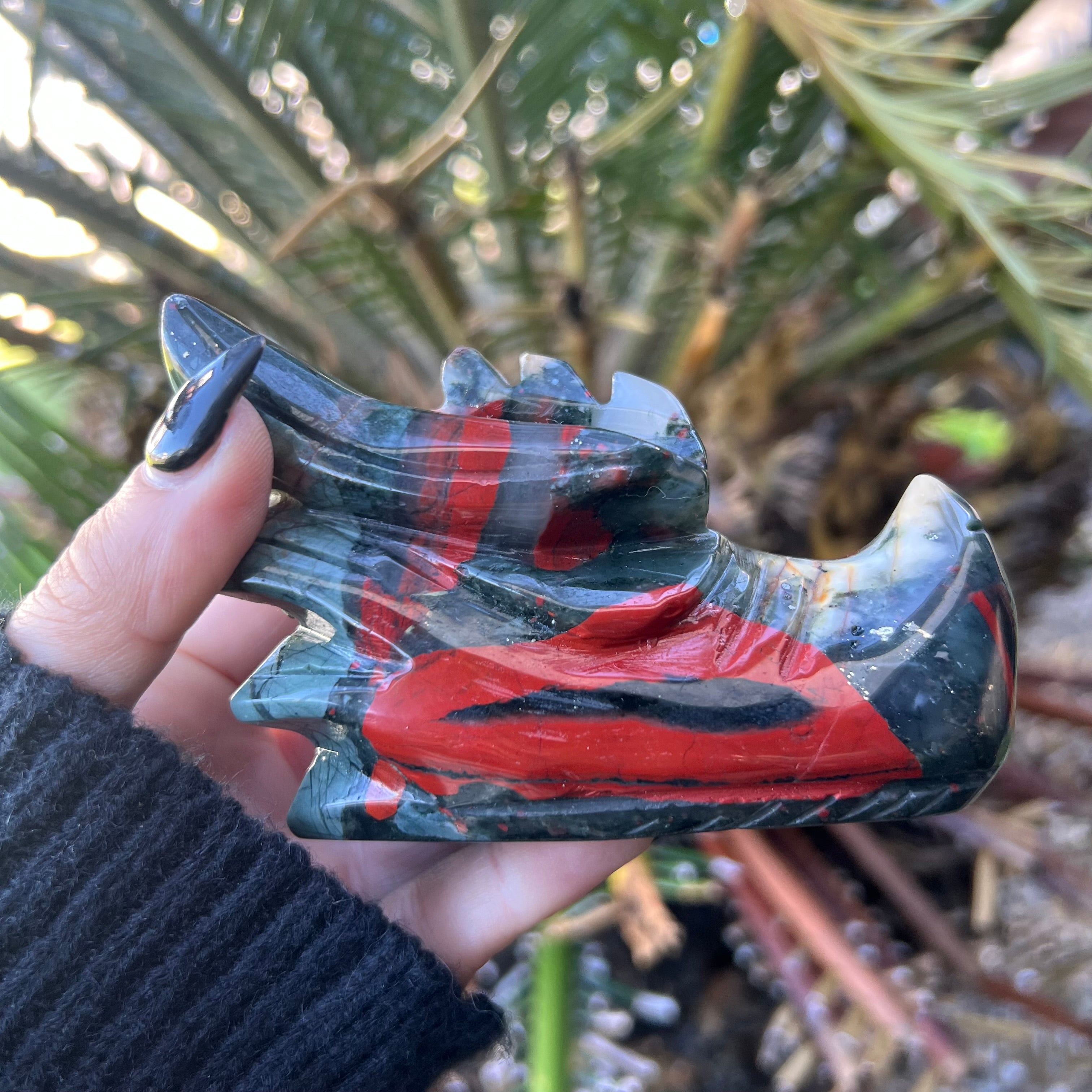 Blood Stone Dragon Head