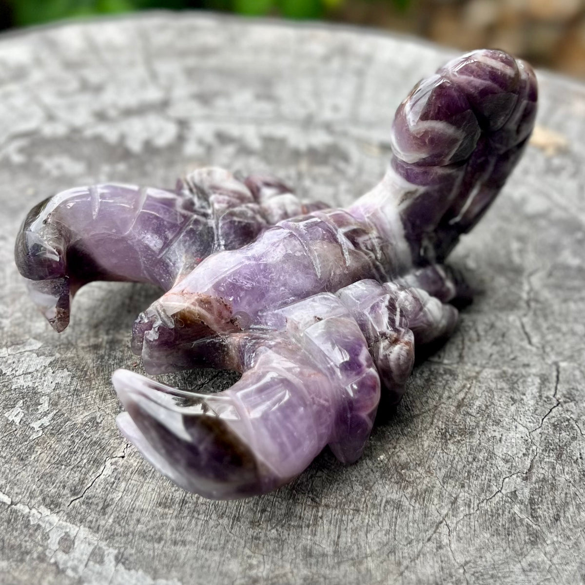 Amethyst Scorpion Carving