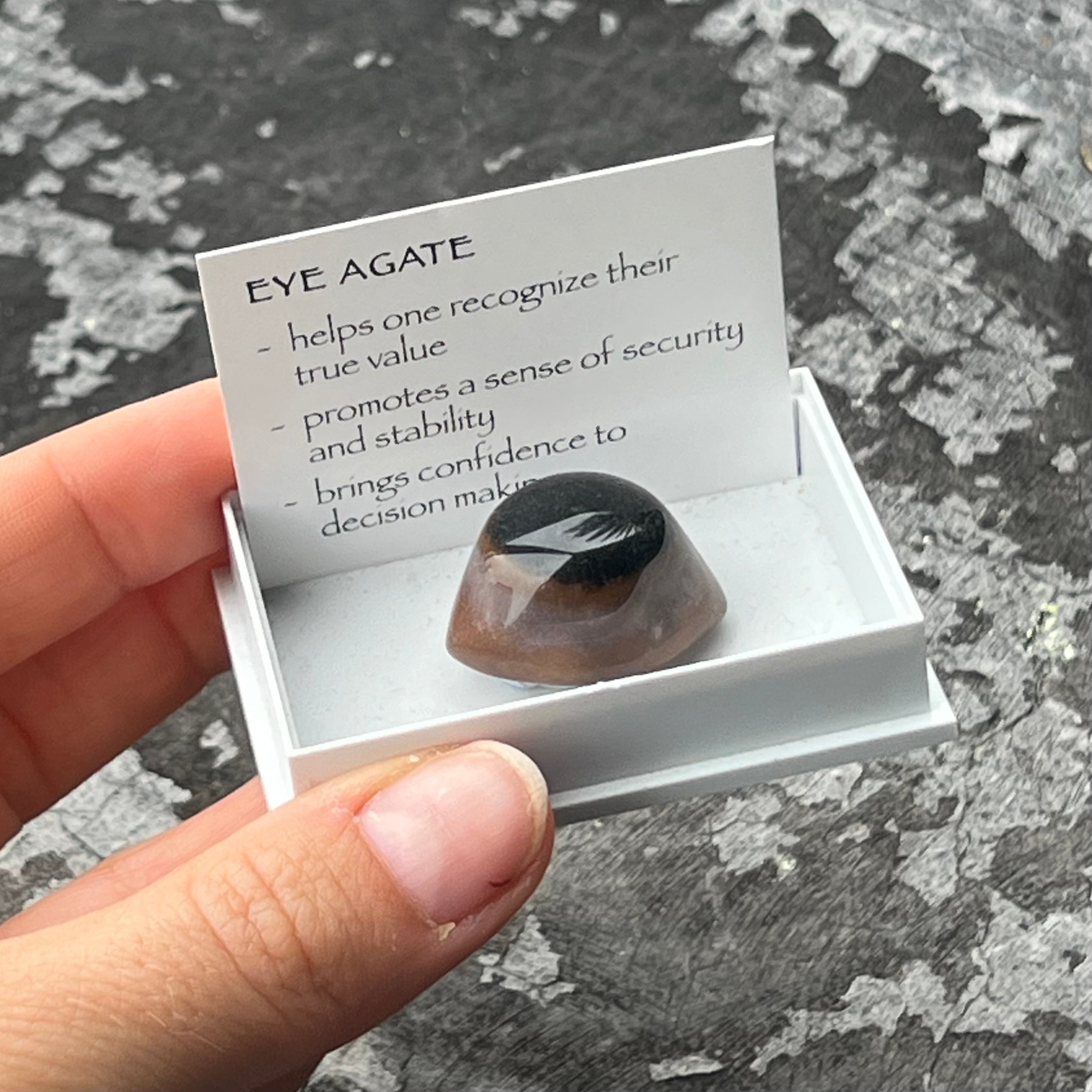 Eye Agate ~ Specialty Boxed Crystal