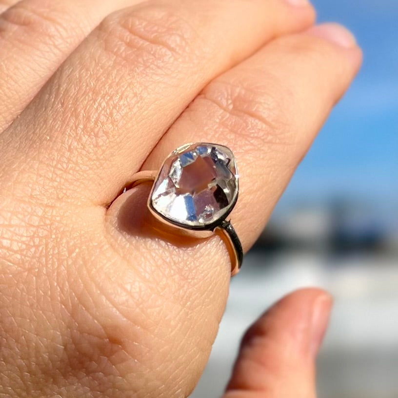 Herkimer Diamond ~ Sterling Silver Ring