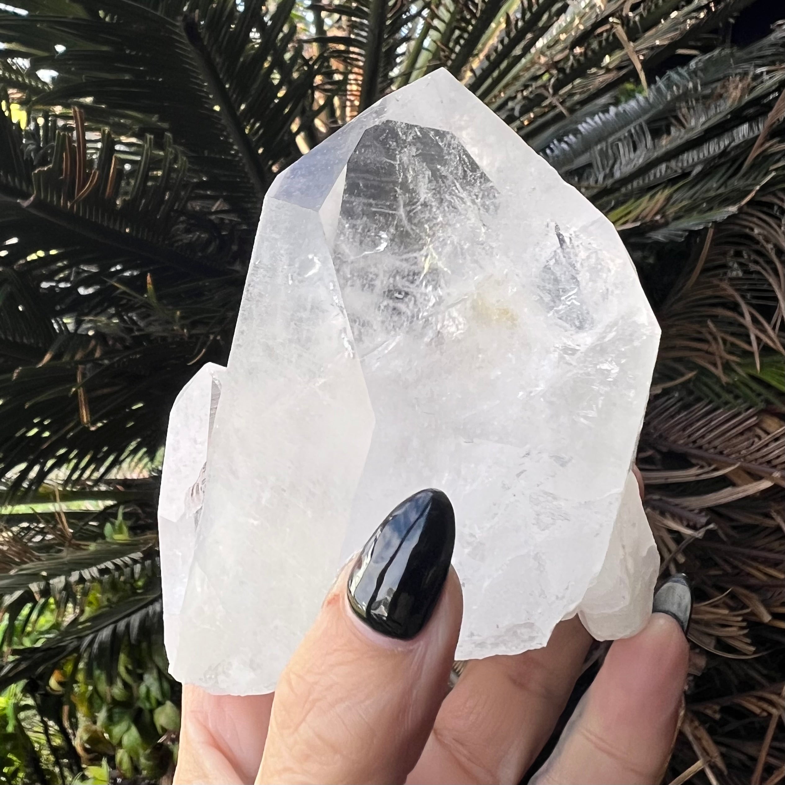 Clear Quartz Semi Raw Point