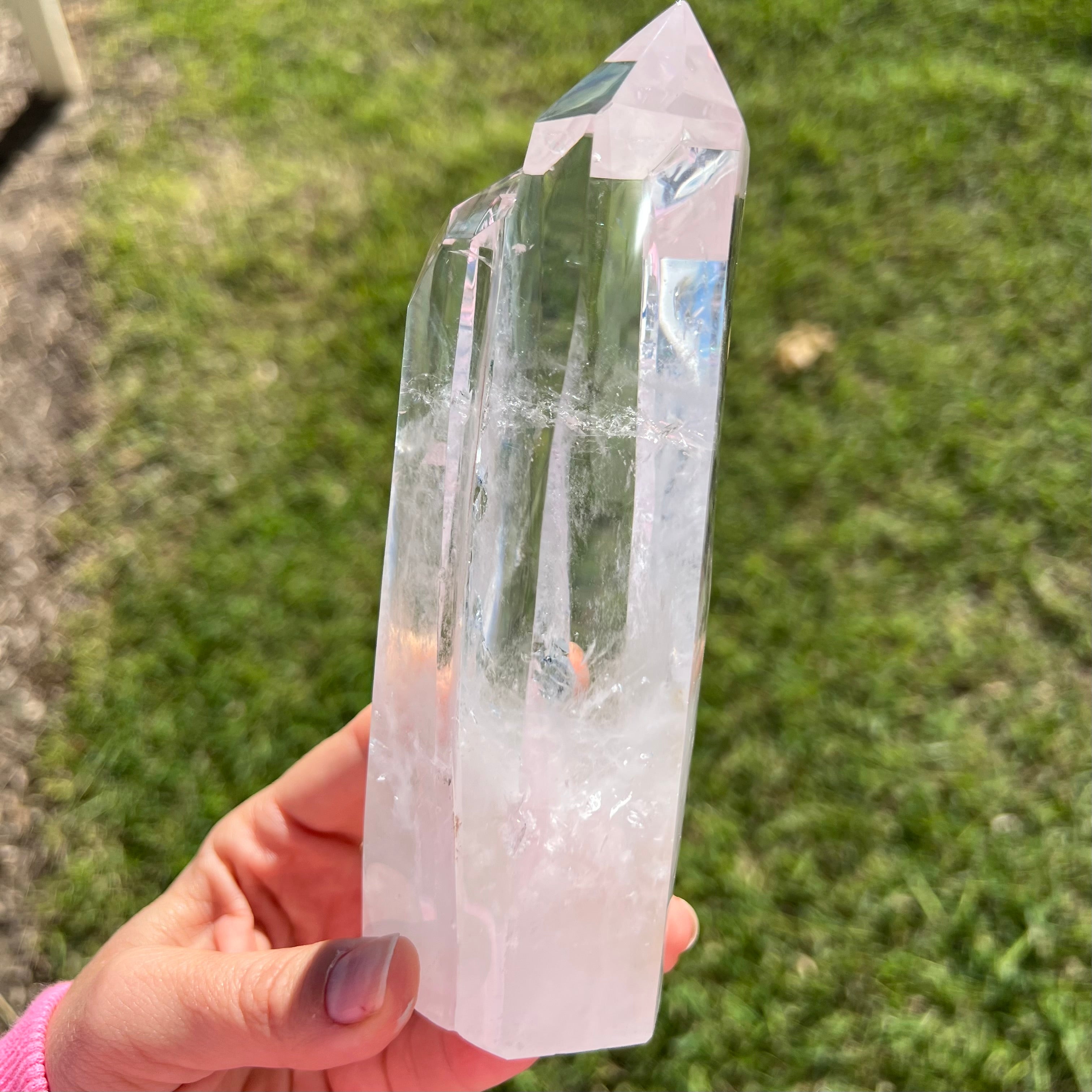 Clear Quartz Twin Flame Point