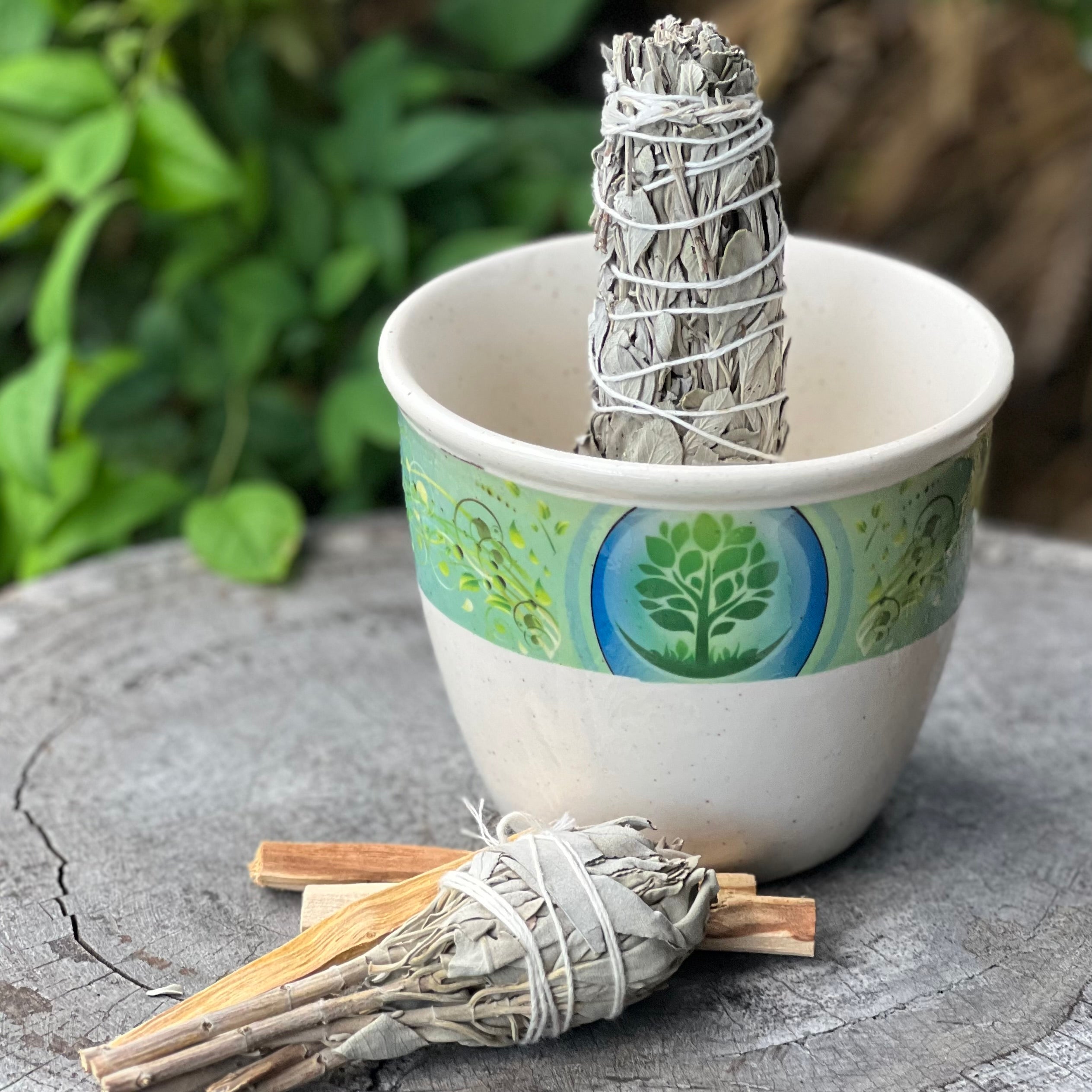 Sage Smudge Stick Holder - Tree of Life