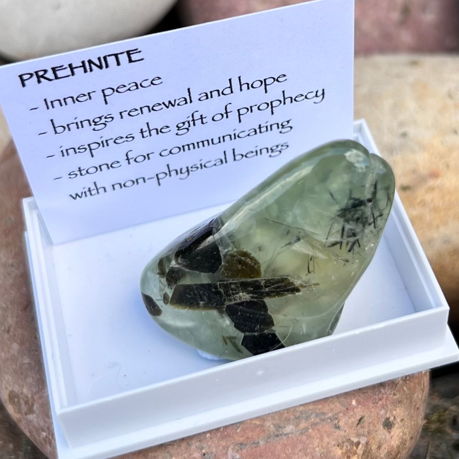 Prehnite ~ Specialty Boxed Crystal
