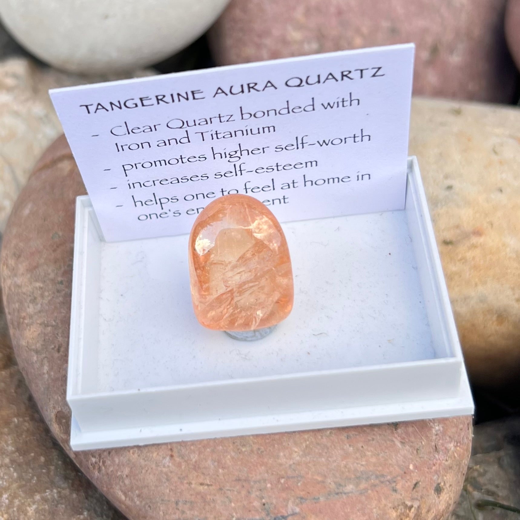 Tangerine Aura ~ Specialty Boxed Crystal