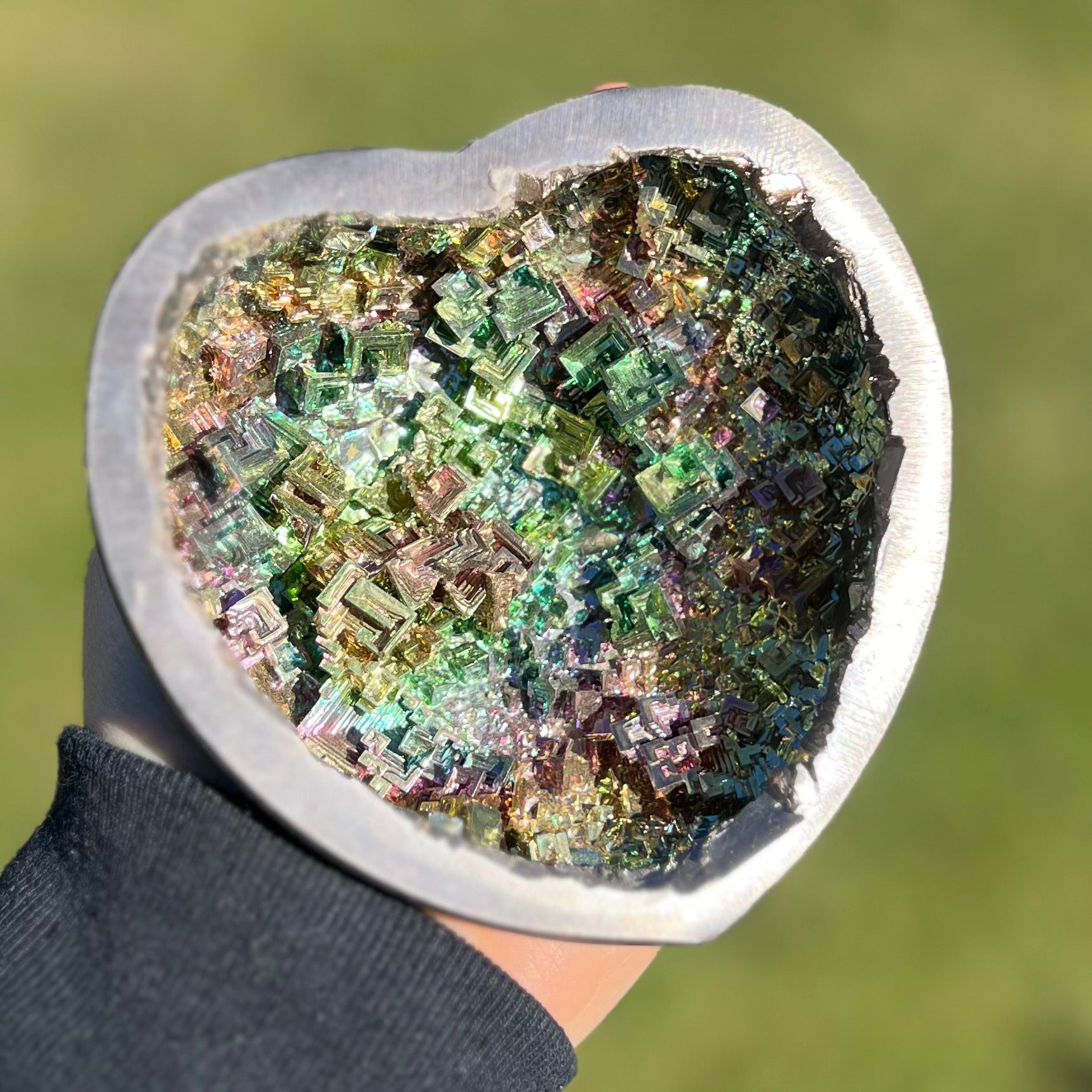 Bismuth Heart Carving