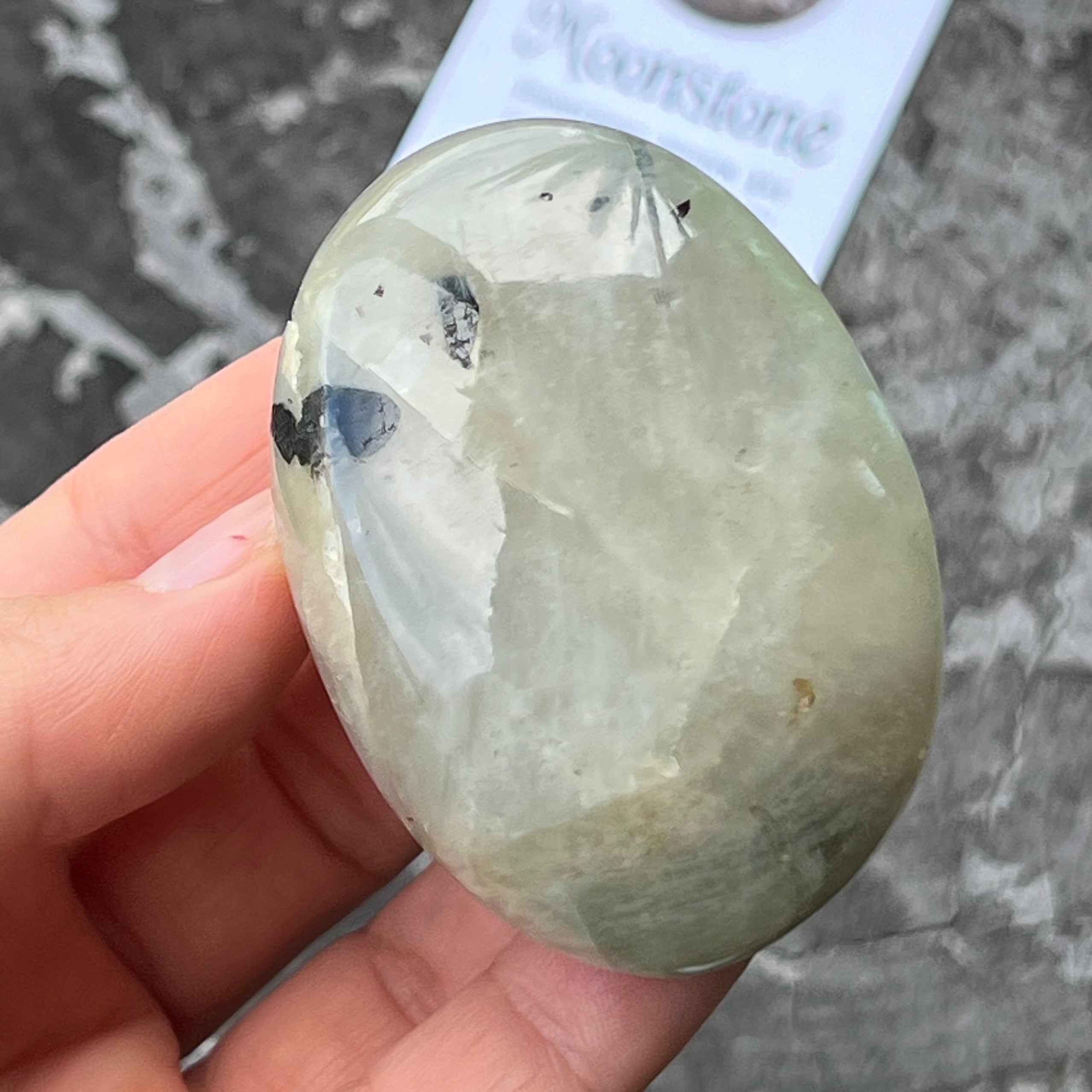 Moonstone Palm Stone