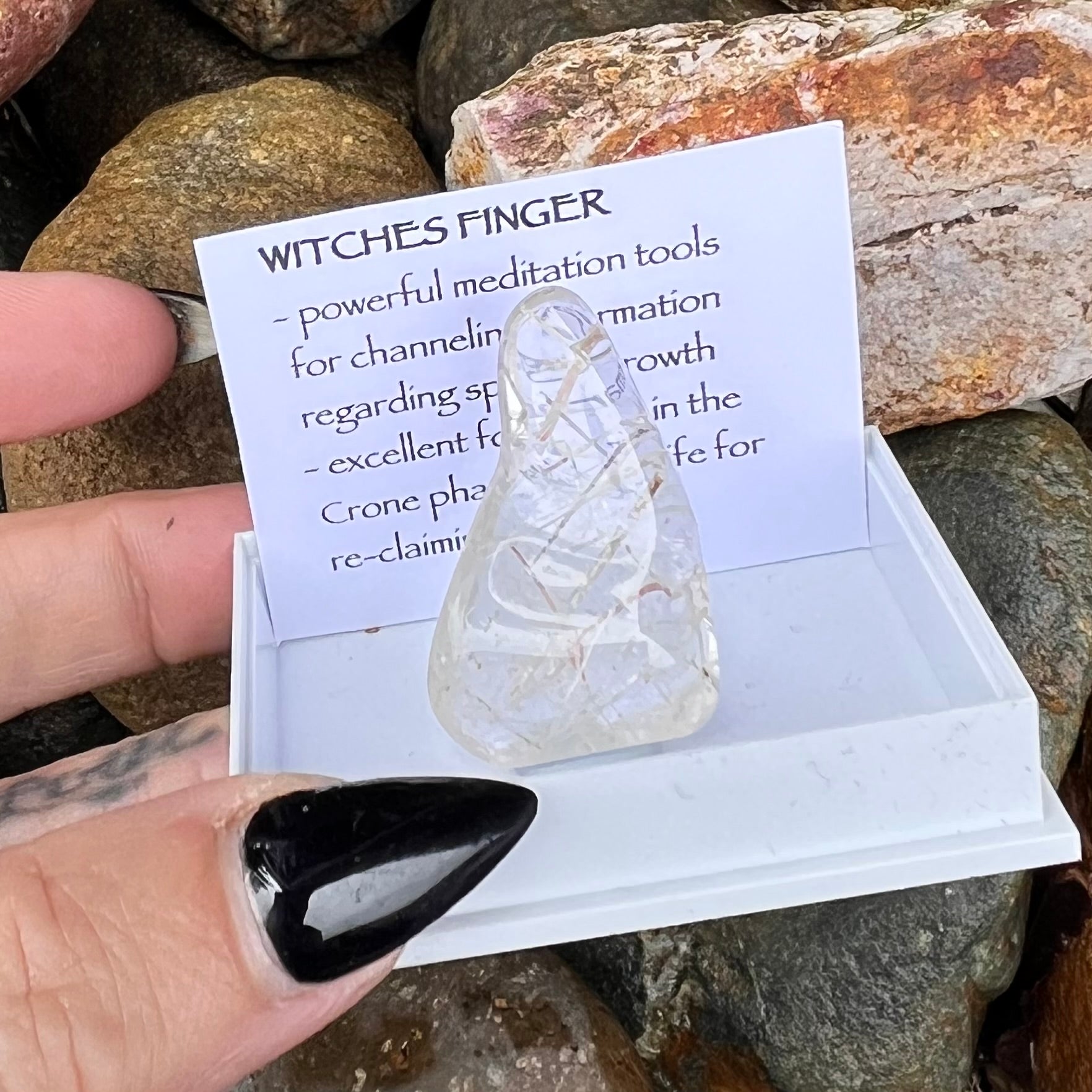Witches Finger ~ Specialty Boxed Crystal