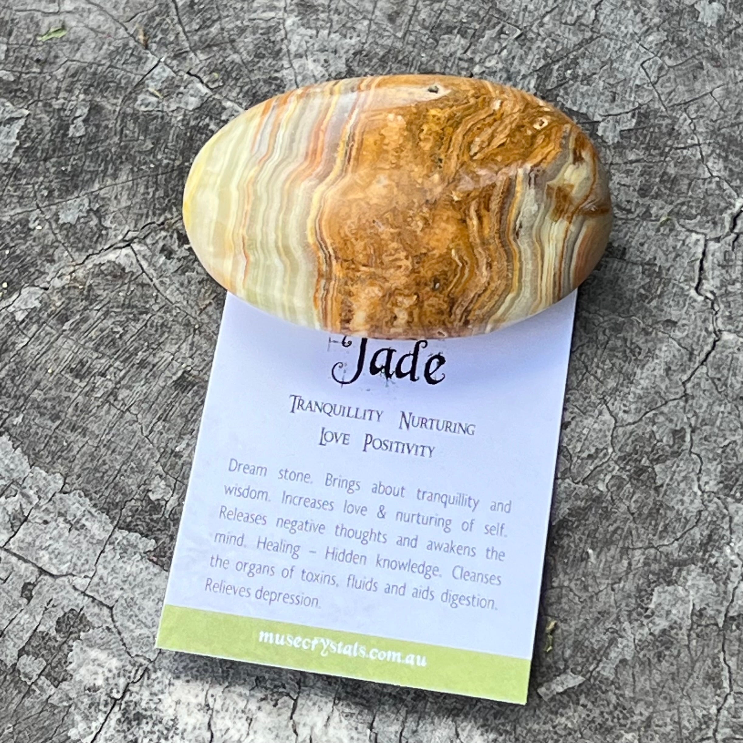 Afghanistan Jade ~ Palm Stone ~ Specialty Crystal