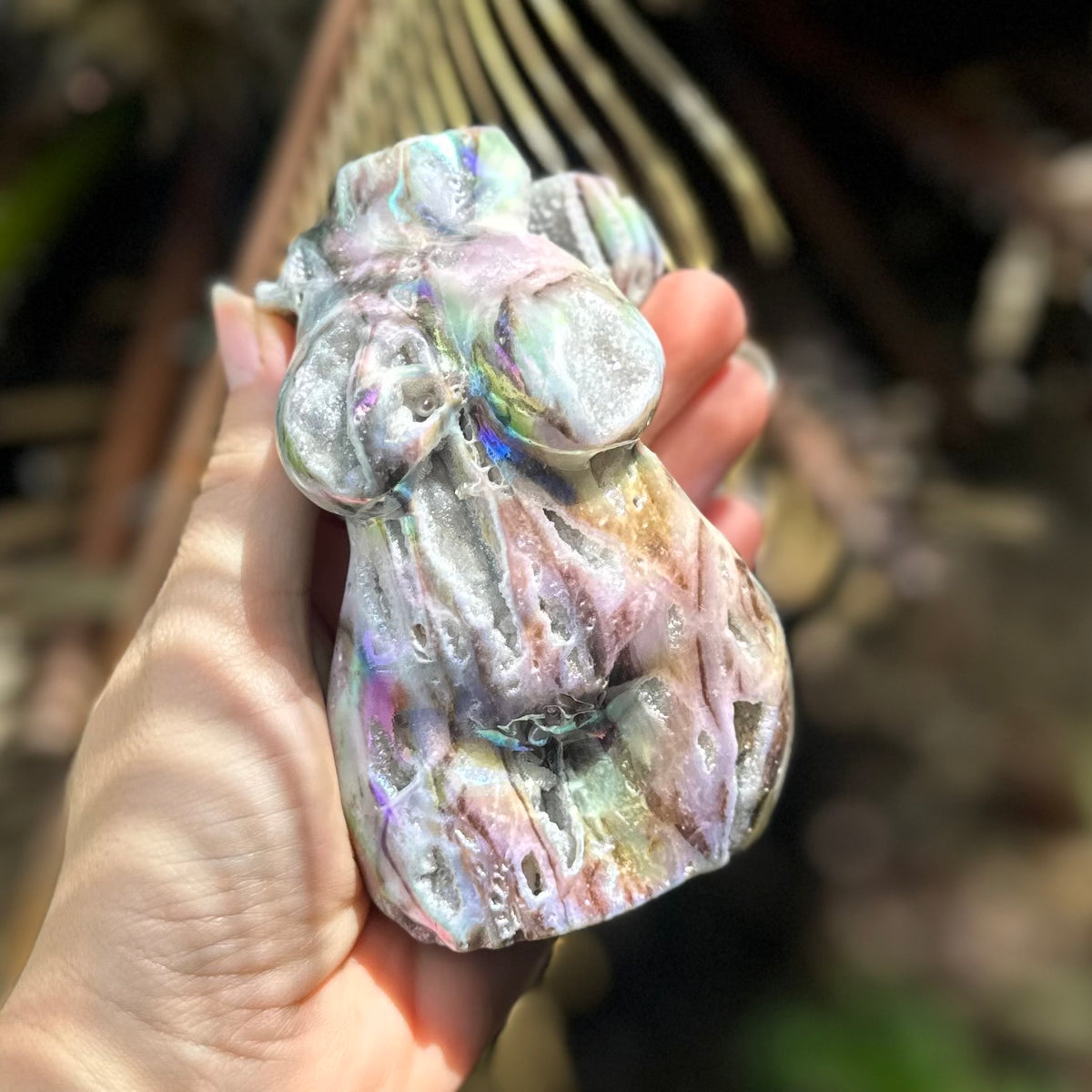 Electroplated Sphalerite
~ Lady Body Carving