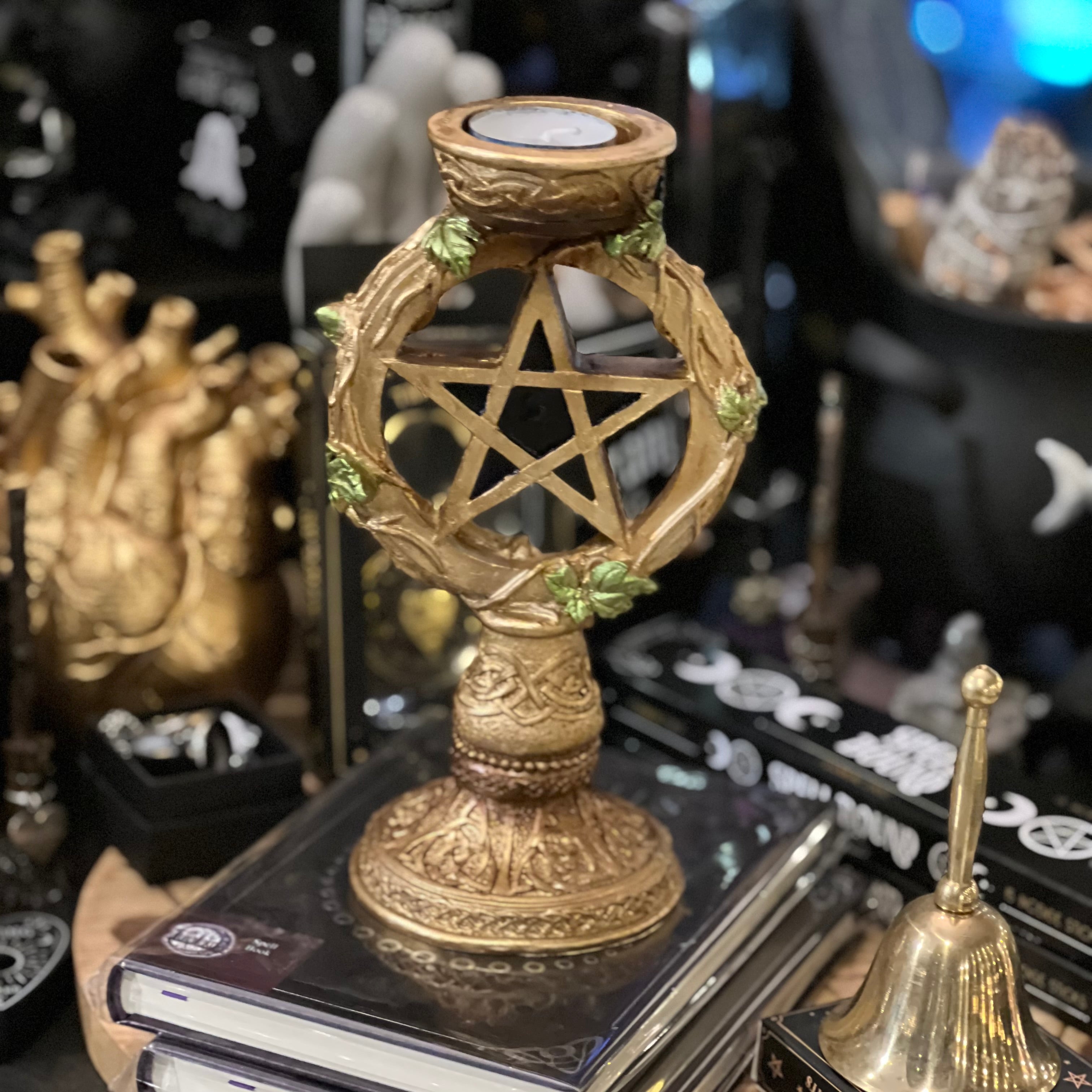 Pentagram Tea Light Candle Holder