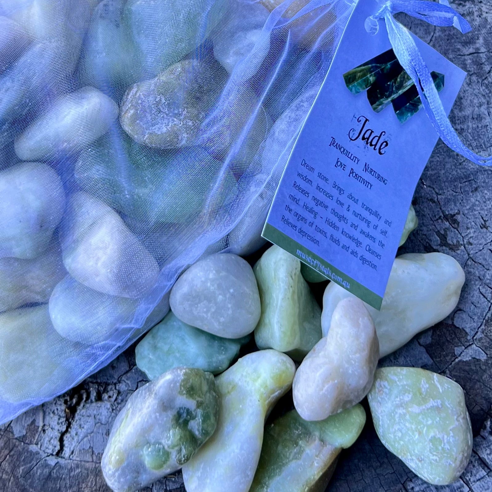 Jade Tumbles ~ Prosperity Crystals ~ 1kg Bag
