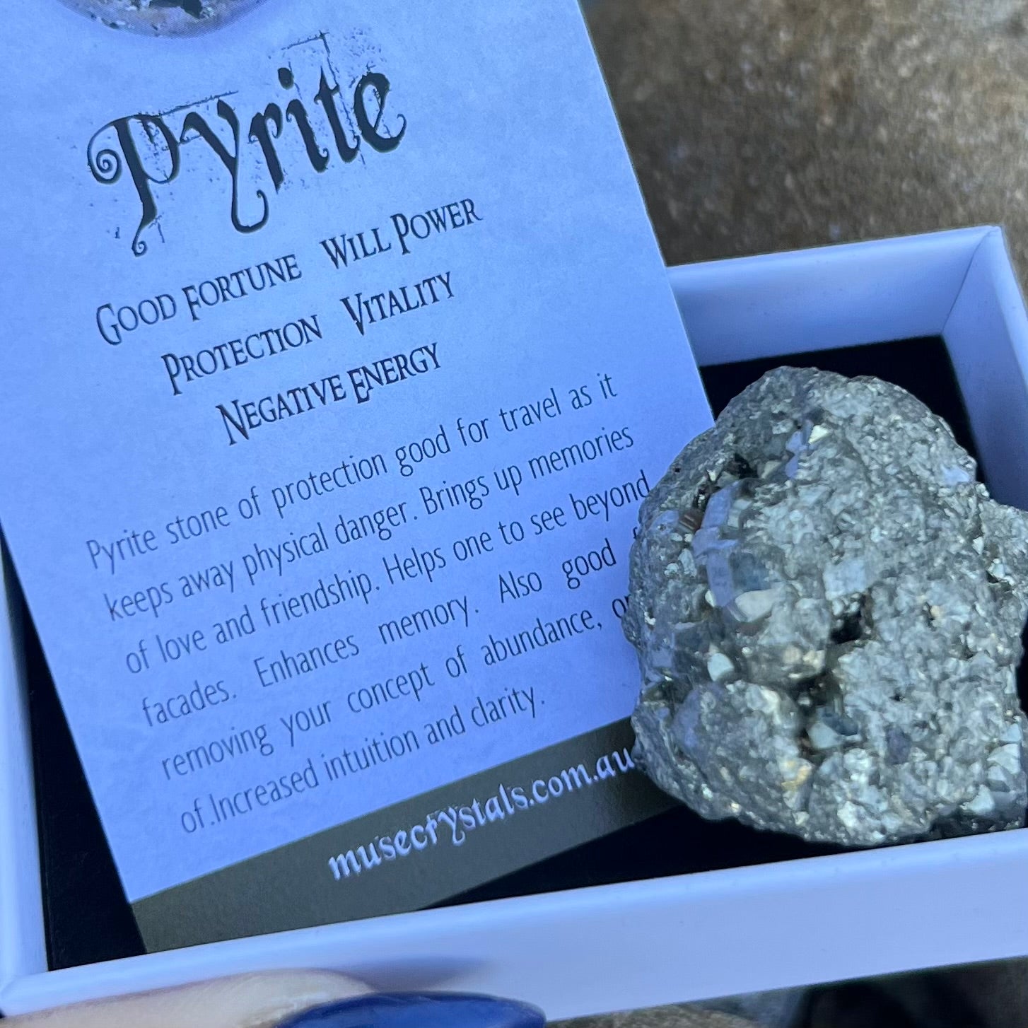 Pyrite Specimen ~ Specialty Boxed Crystal