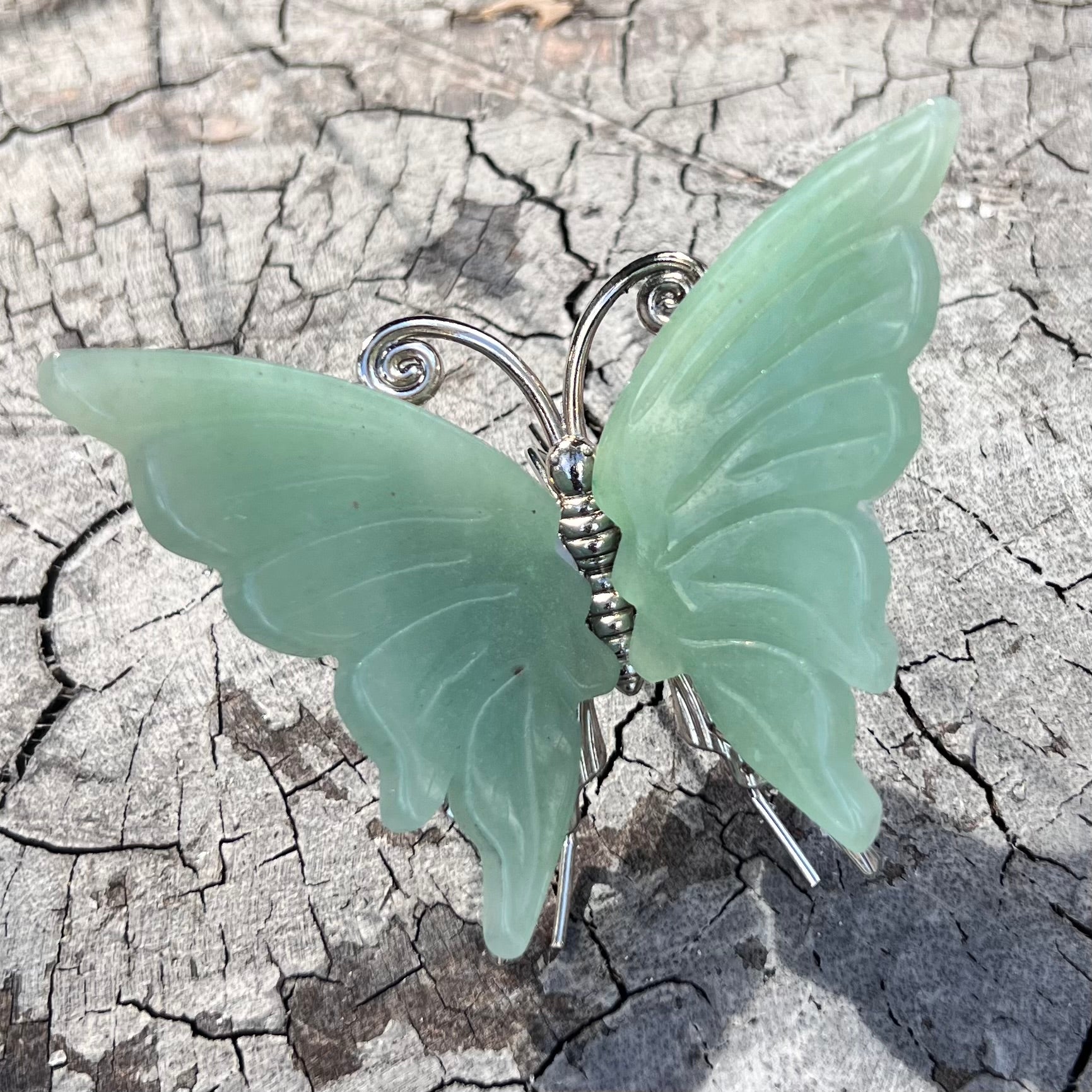 Green Aventurine Butterfly