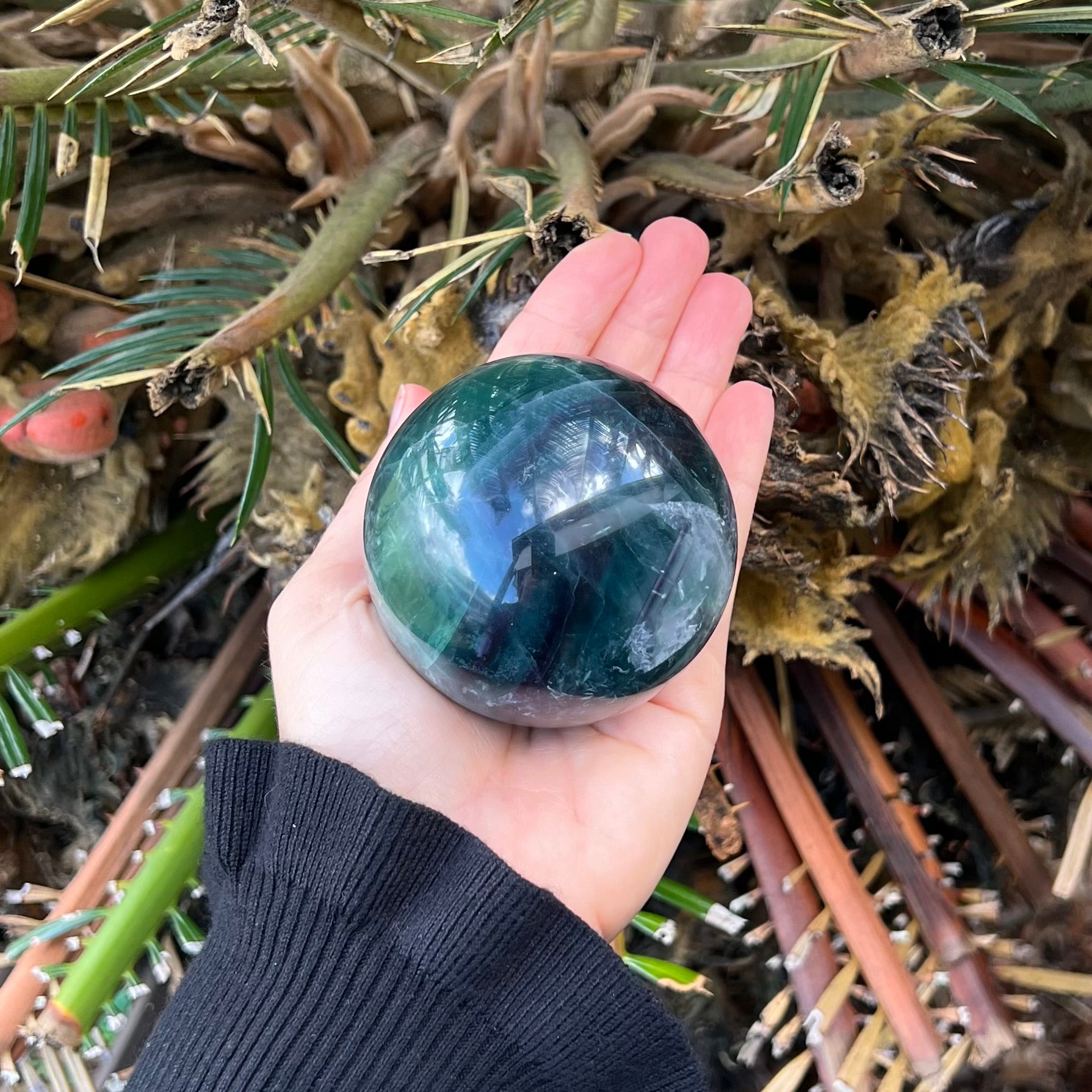 Clarity and Balance ~ Rainbow Fluorite Sphere
