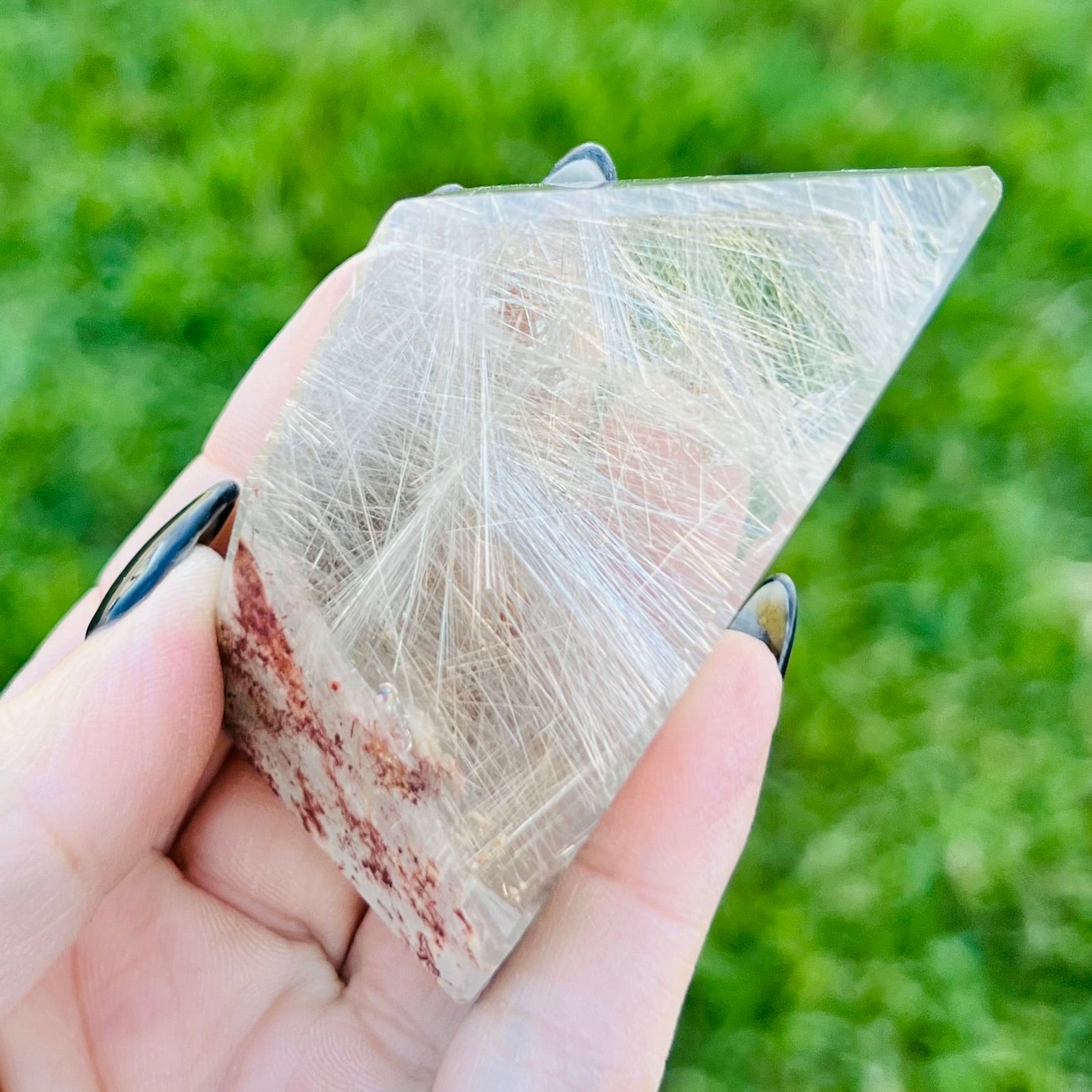 Rare Silver Rutile Quartz  Freeform