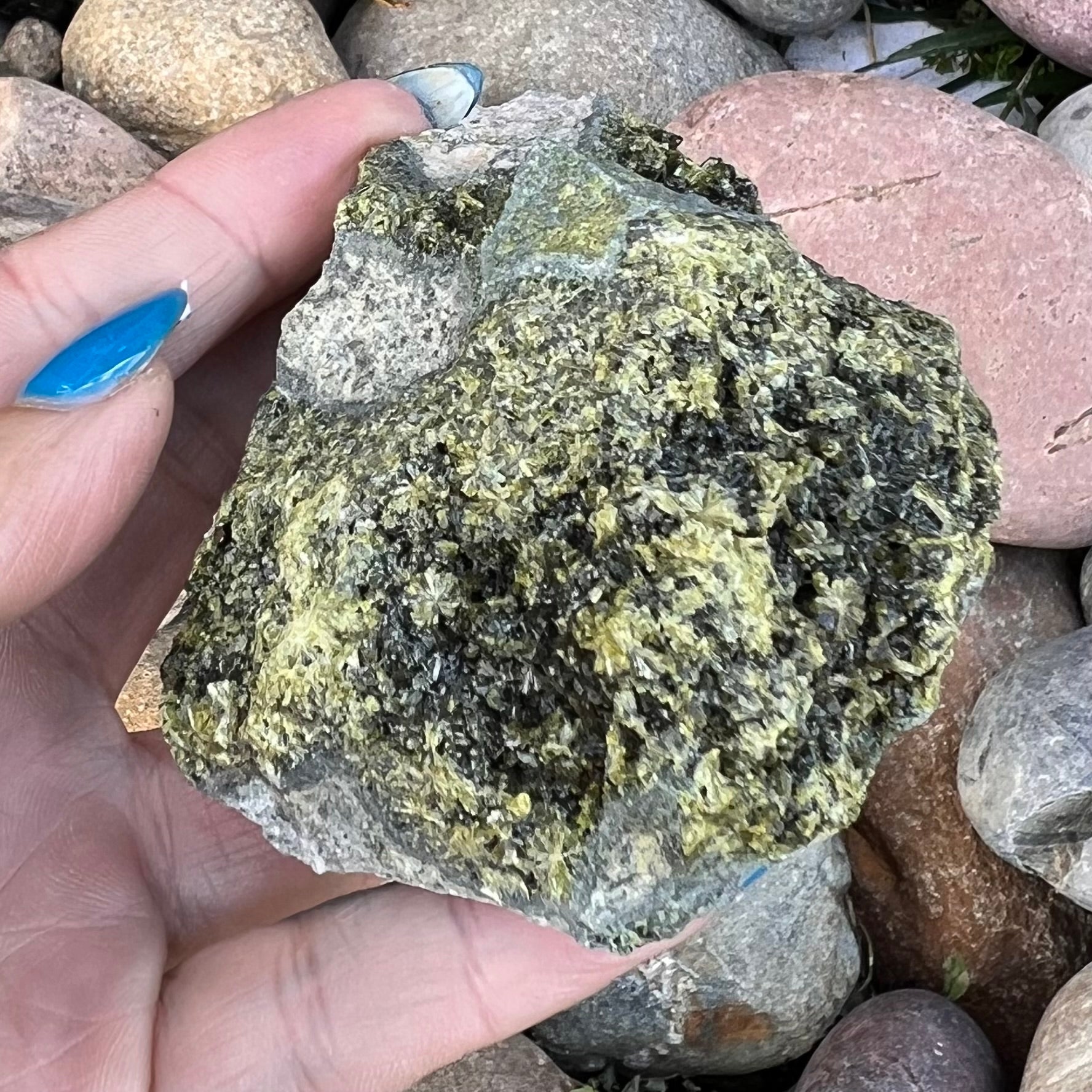 Epidote on Natural Matrix ~ Specialty Crystal