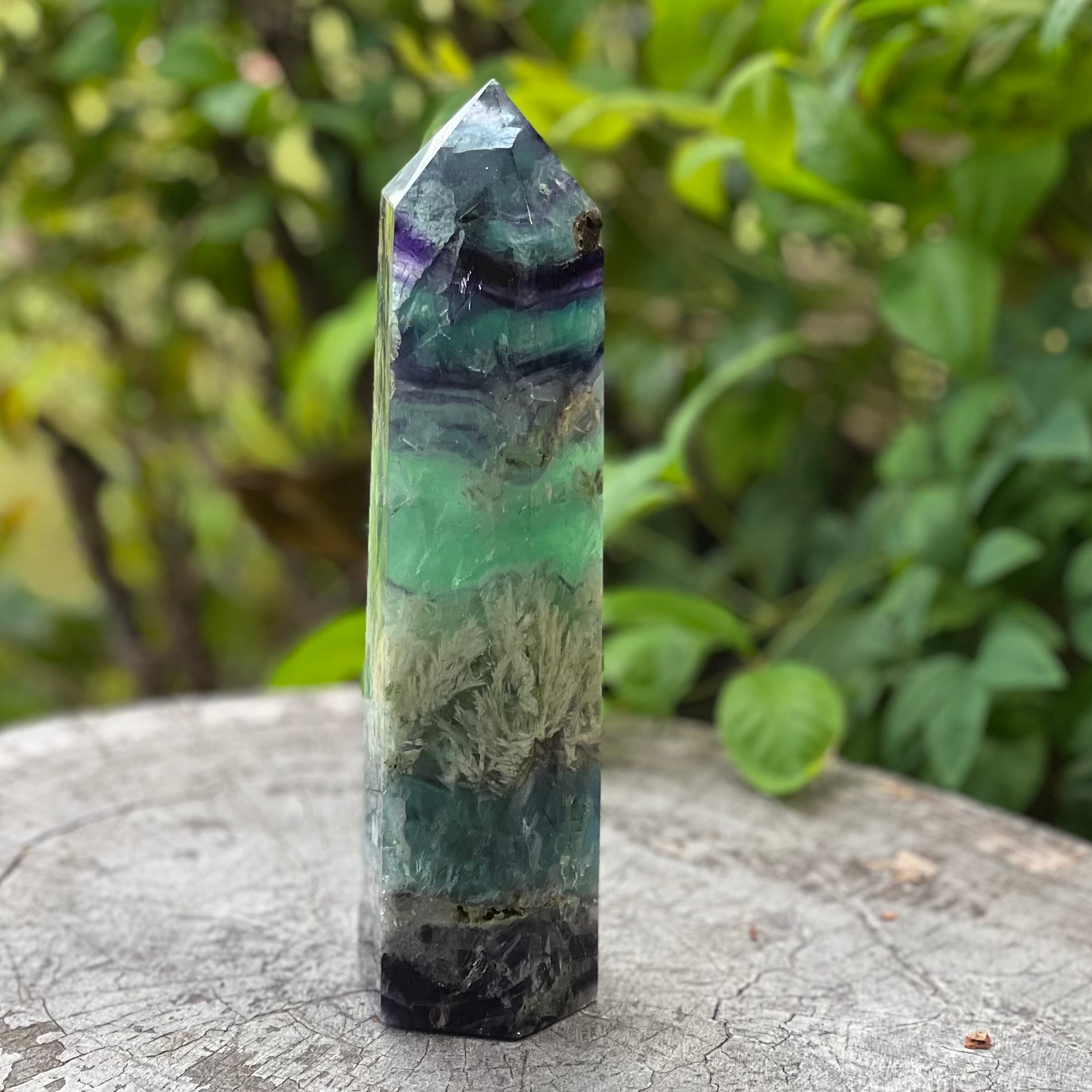 Rainbow Snowflake Fluorite Generator Point