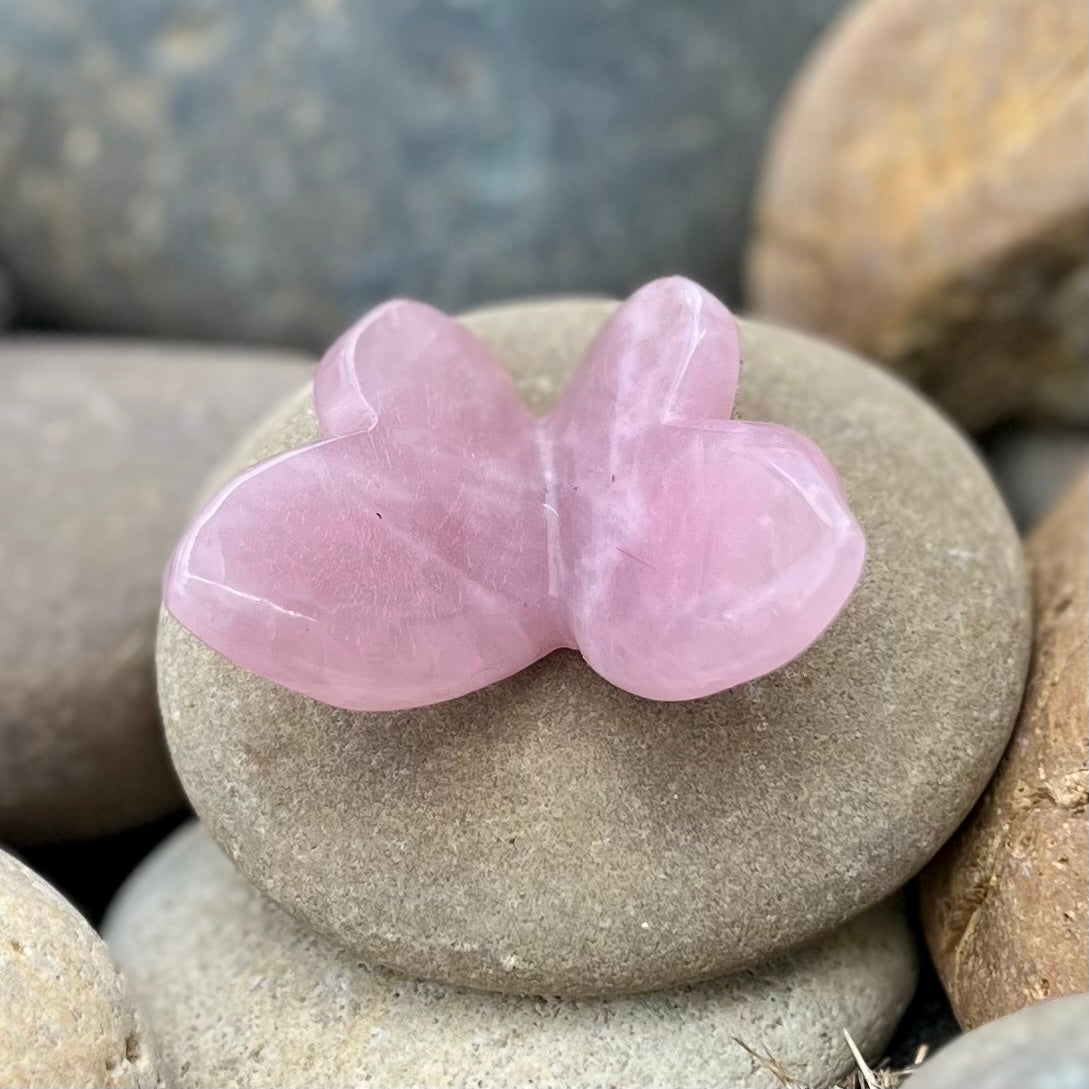Rose Quartz Butterfly Carving – Muse Crystals & Mystical Gifts
