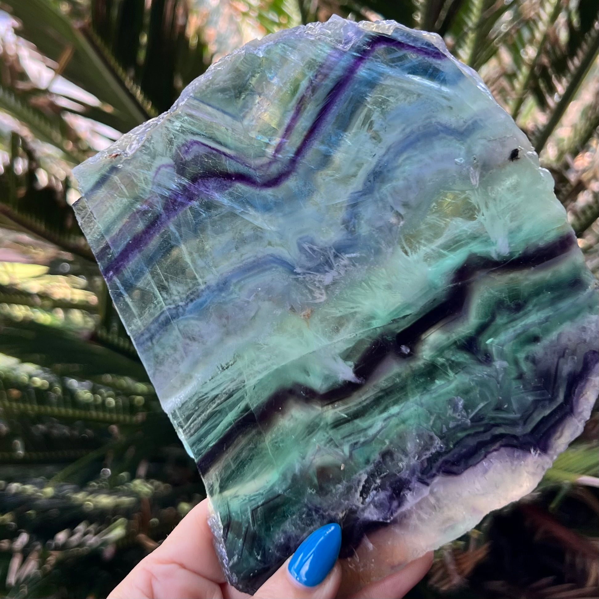 Rainbow Fluorite Slab