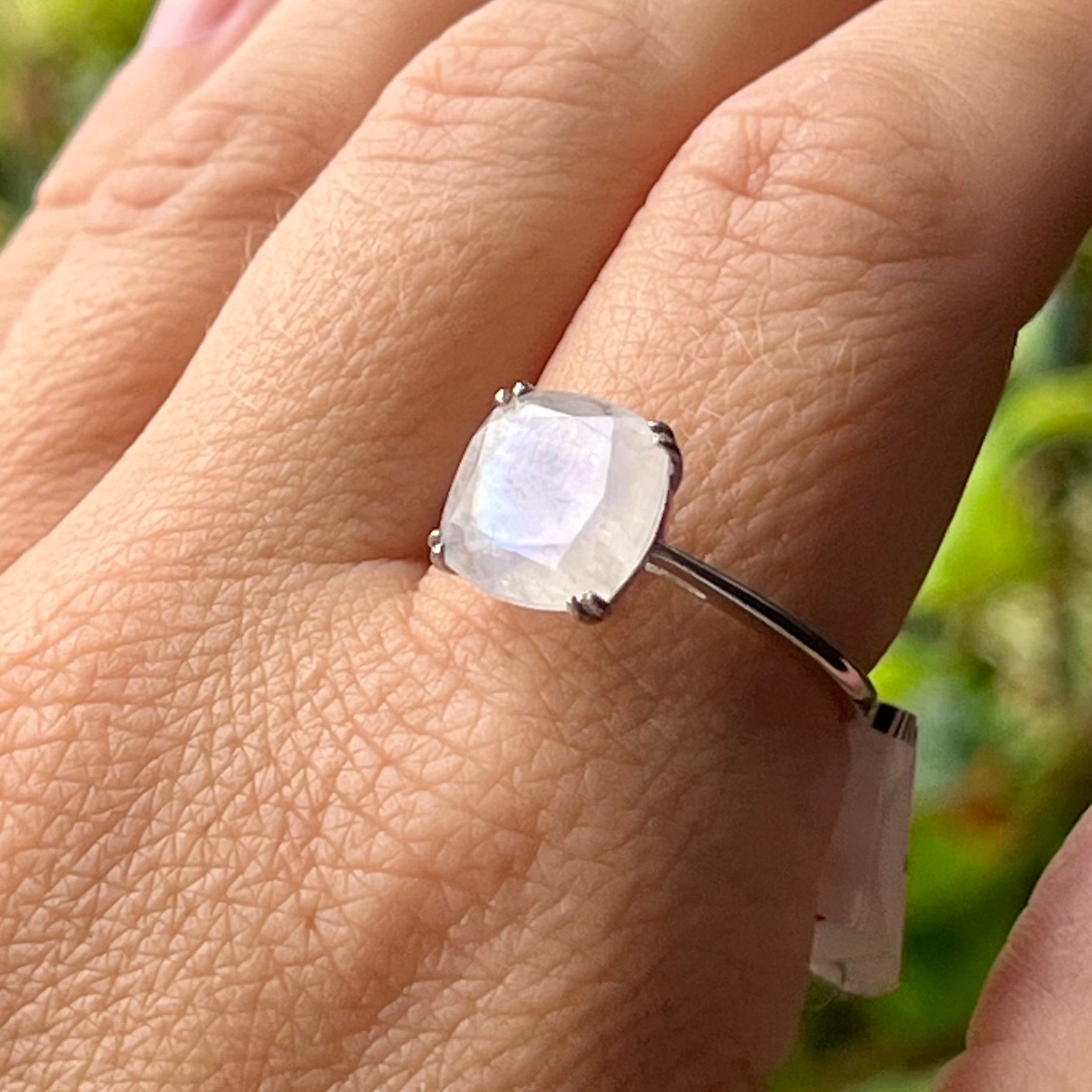 Moonstone Sterling Silver Ring ~ Size 9