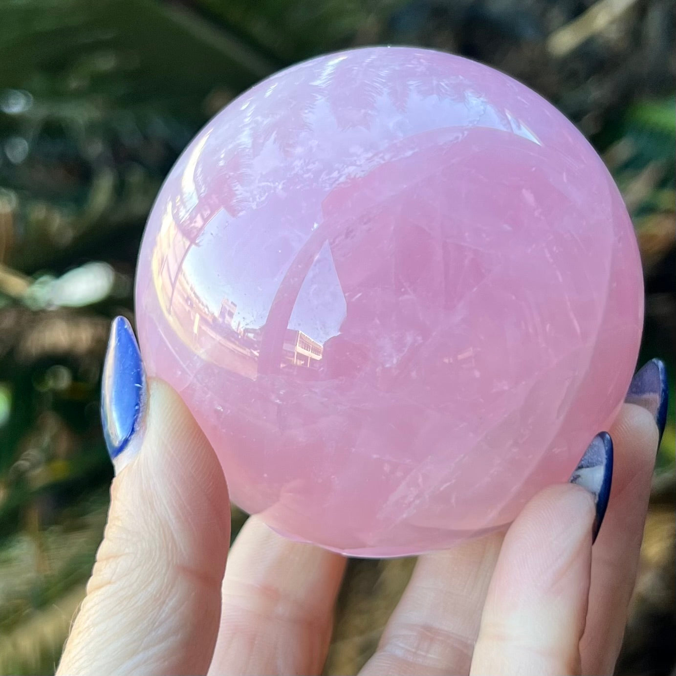 Rose Quartz Sphere ~ Medium