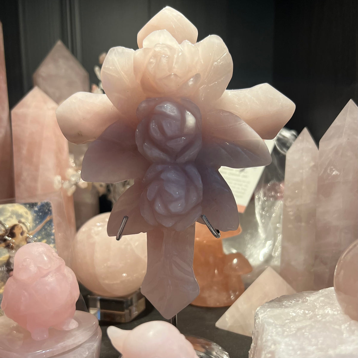 Rose Quartz ~ Roses Cross