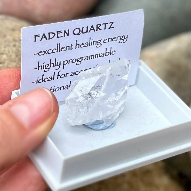 Faden Quartz ~ Specialty Boxed Crystal