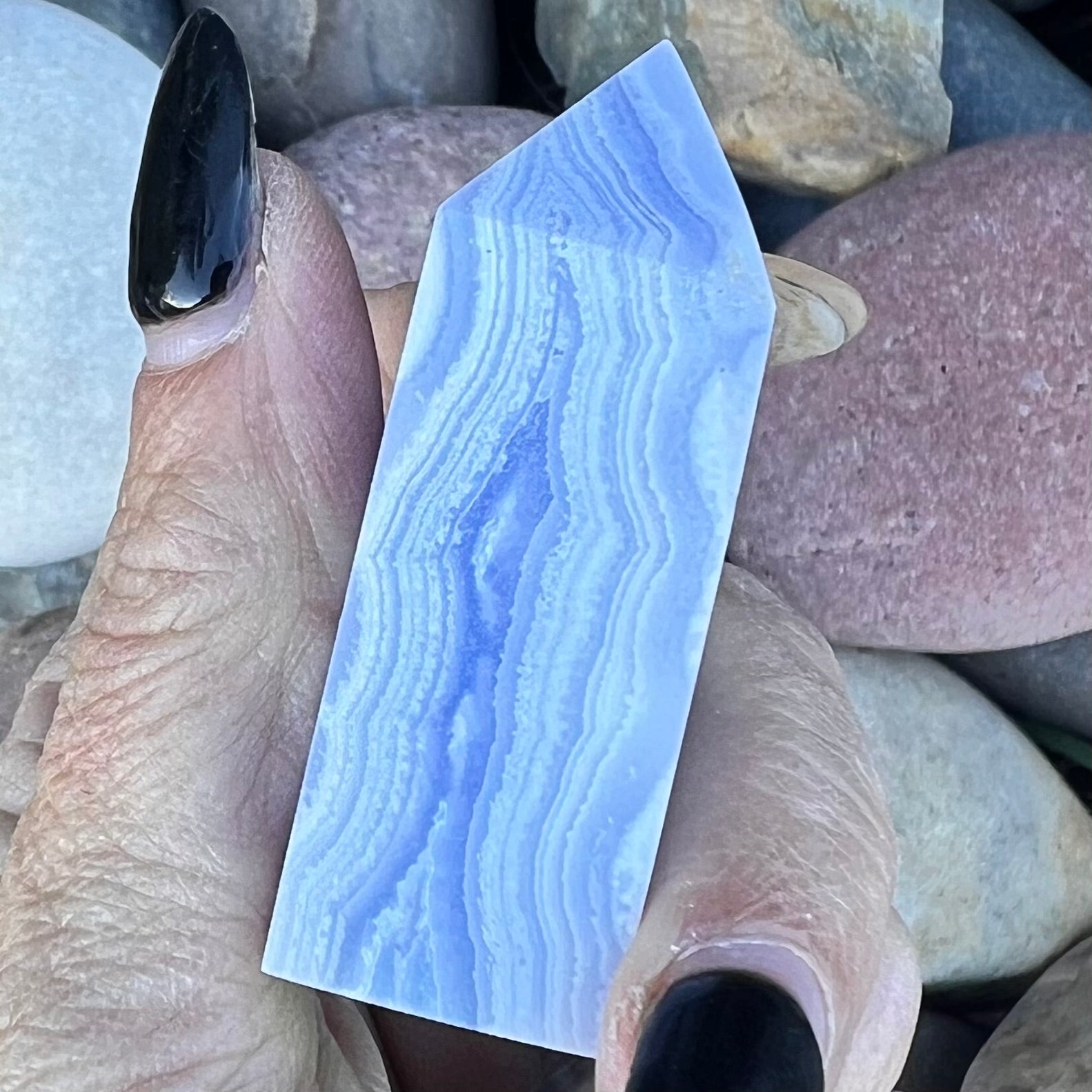 Blue Lace Agate ~ Specialty Boxed Crystal (6)