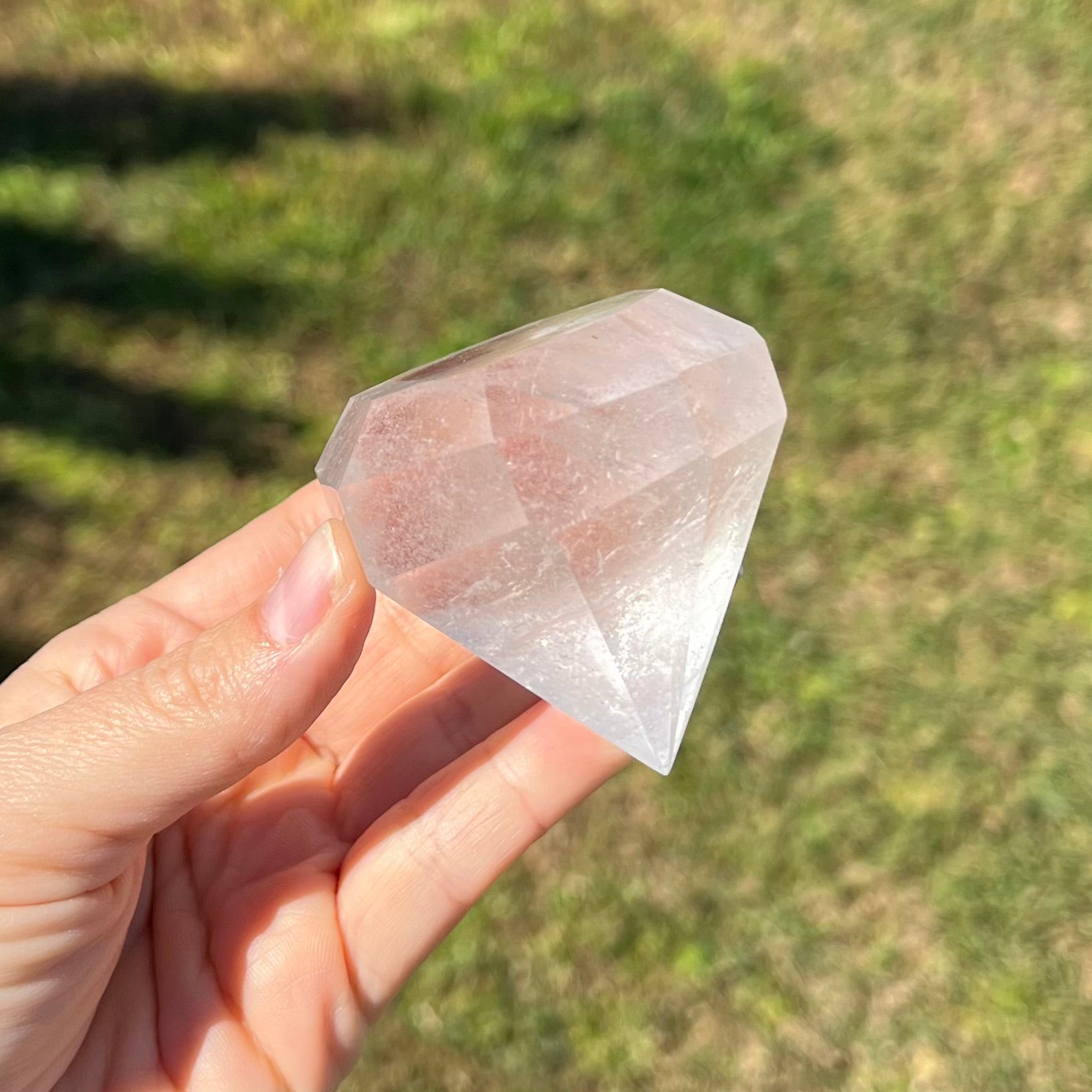 Clear Quartz Diamond Cut
