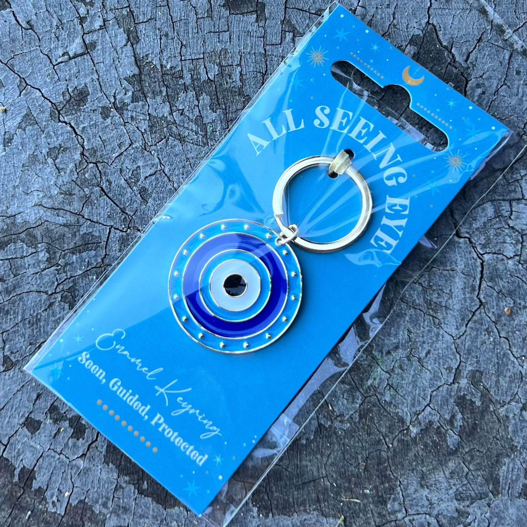 Evil Eye Round ~ Key Ring