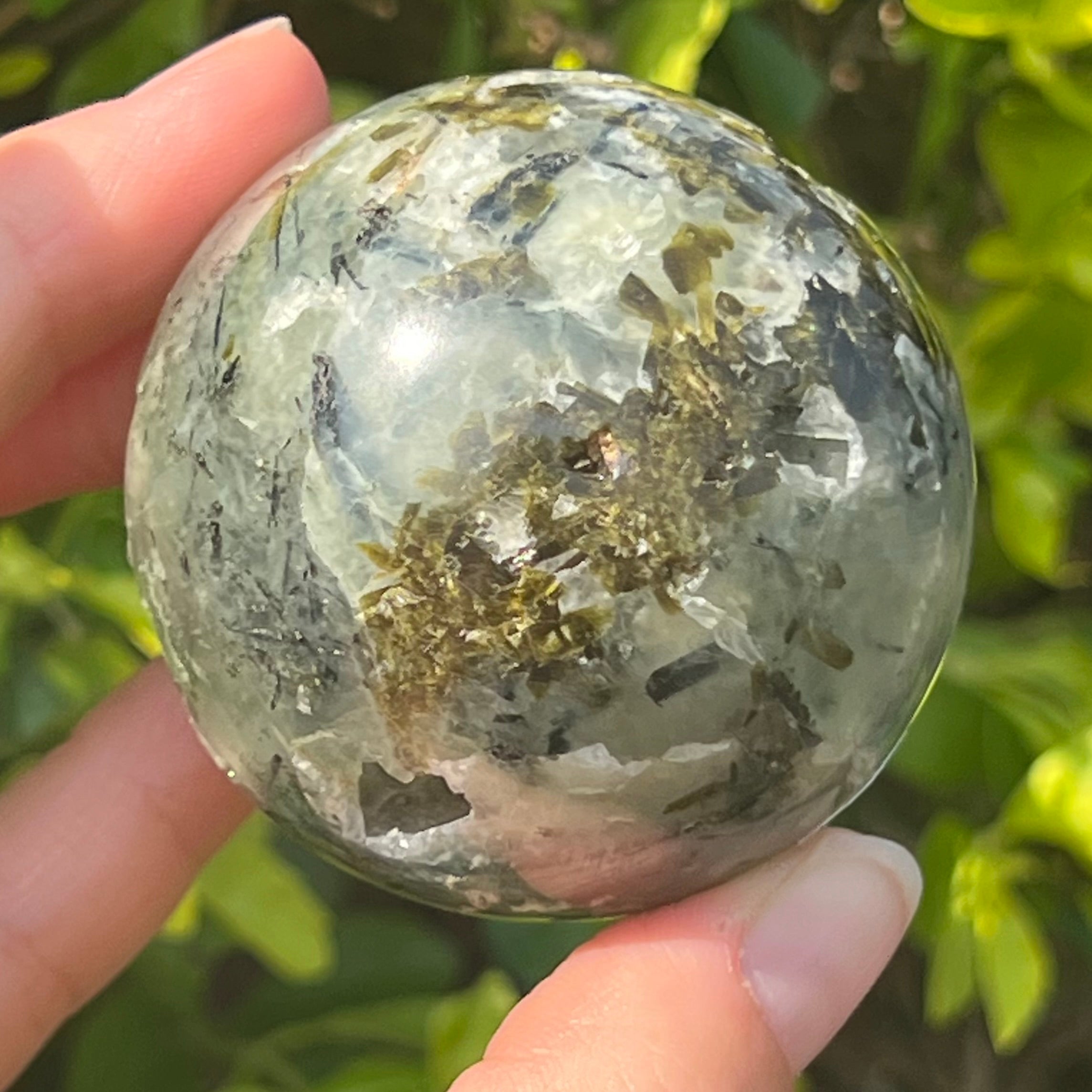 Prehnite Protection Sphere